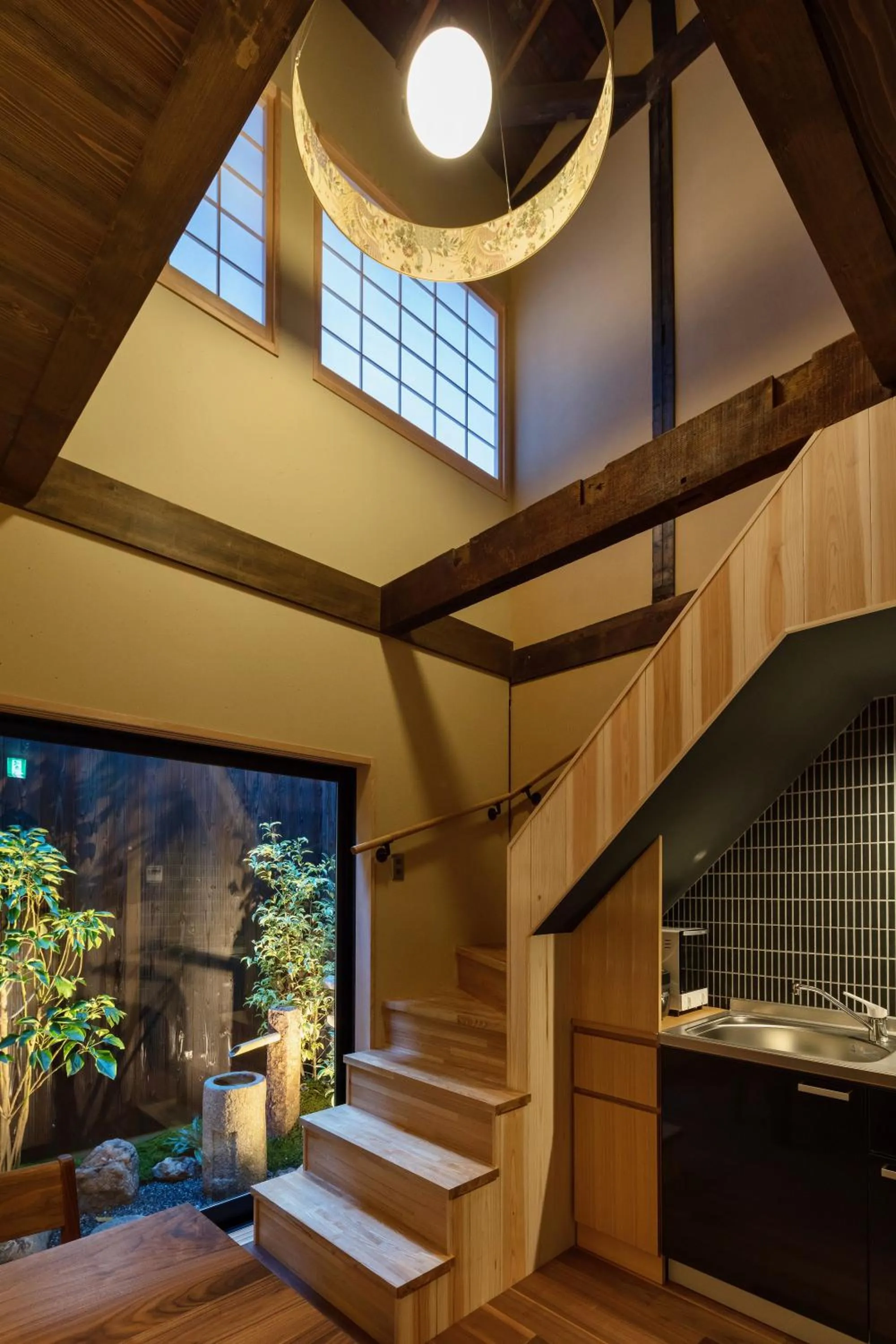 kitchen in Ayaginu Machiya House