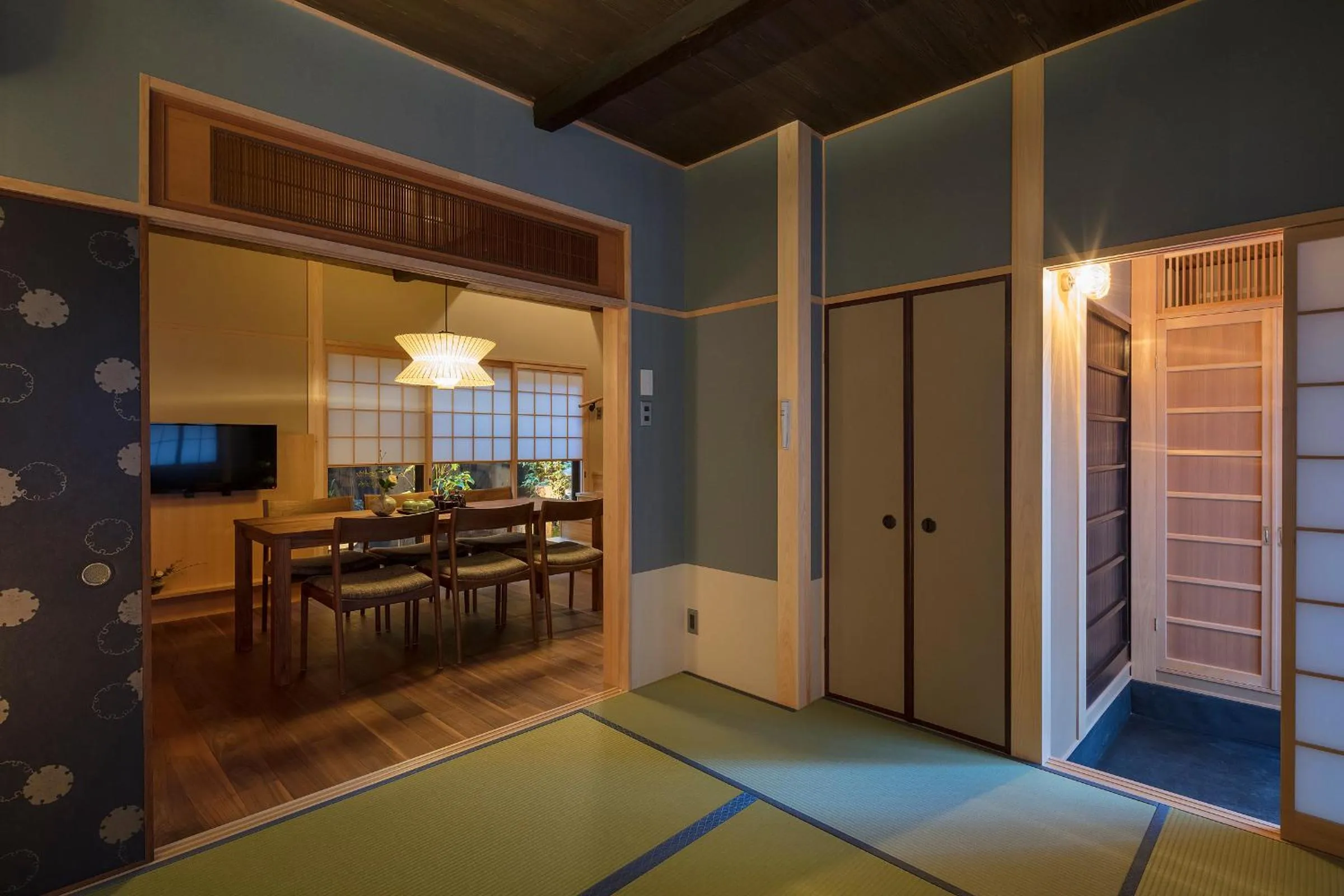 Seating area in Ayaginu Machiya House