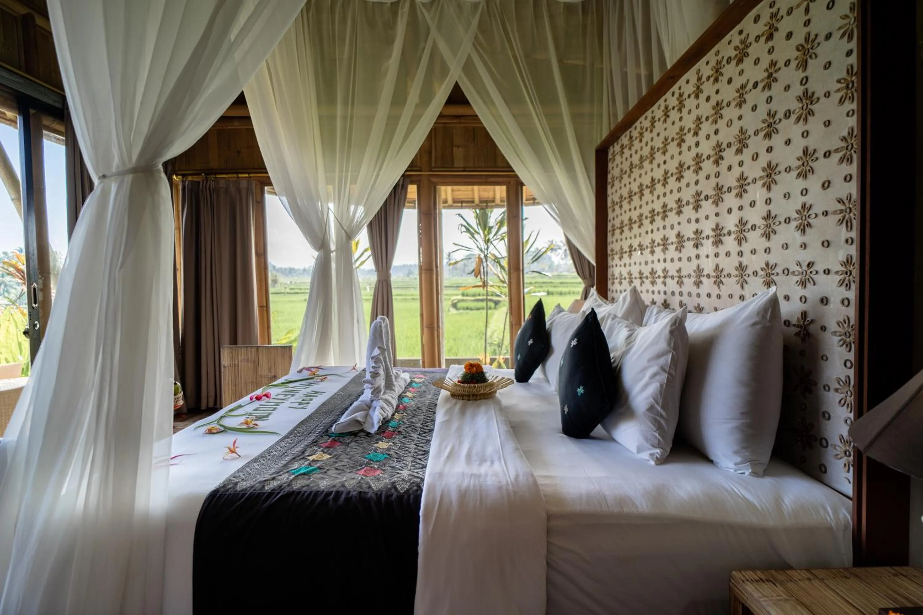 Bed in Padi Bali Retreat