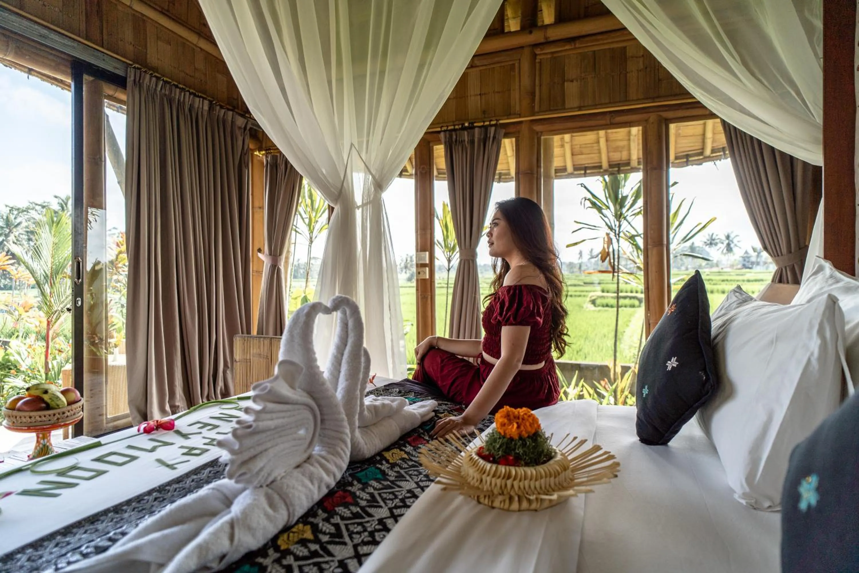 Balcony/Terrace, Bed in Padi Bali Retreat