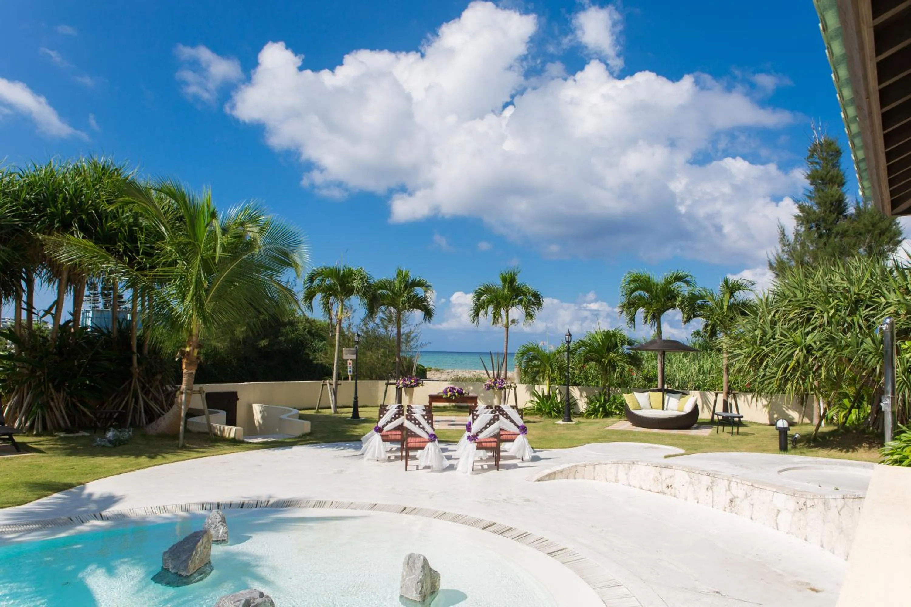 Pool view in La Casa Panacea Okinawa Resort
