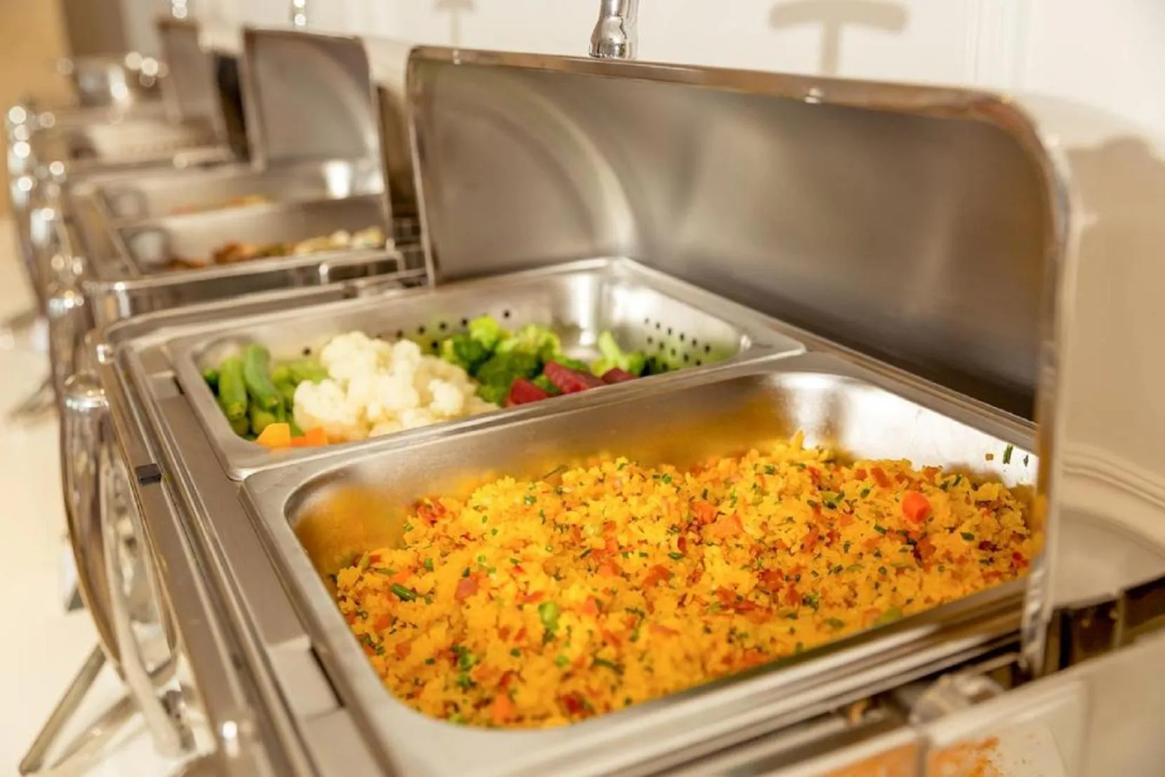 Buffet breakfast in Hung Anh Hotel