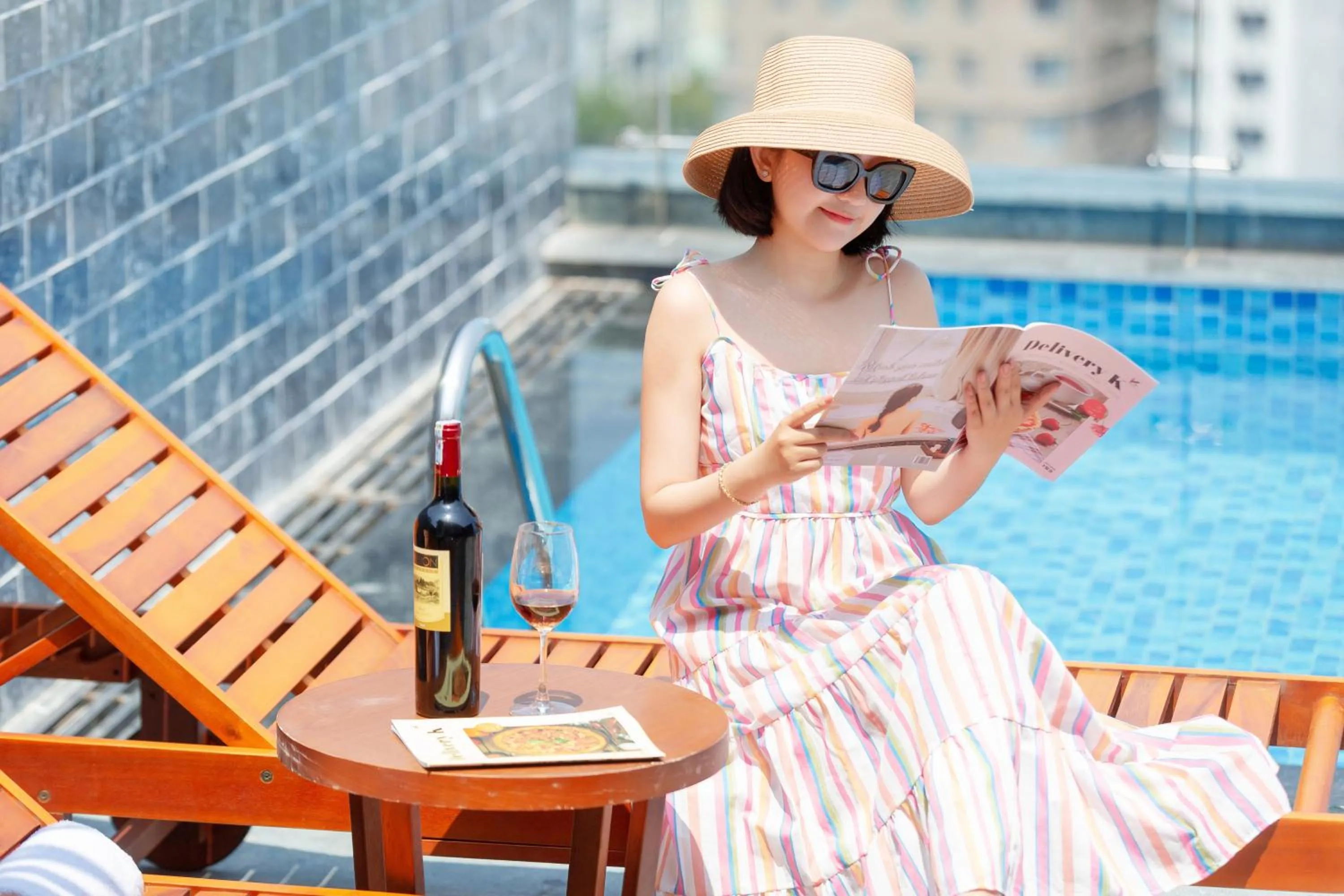Swimming pool in Hung Anh Hotel