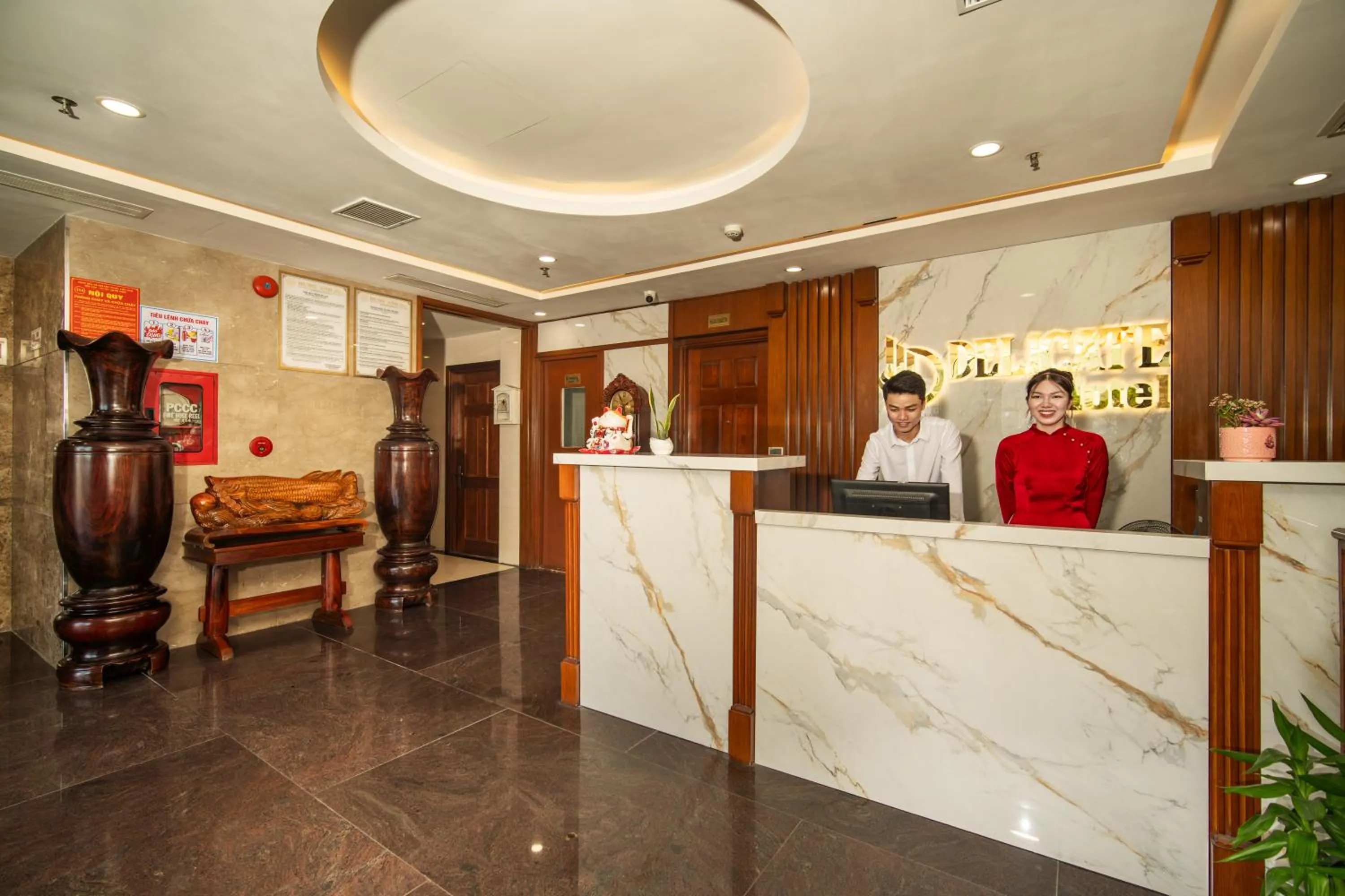 Staff in Hung Anh Hotel