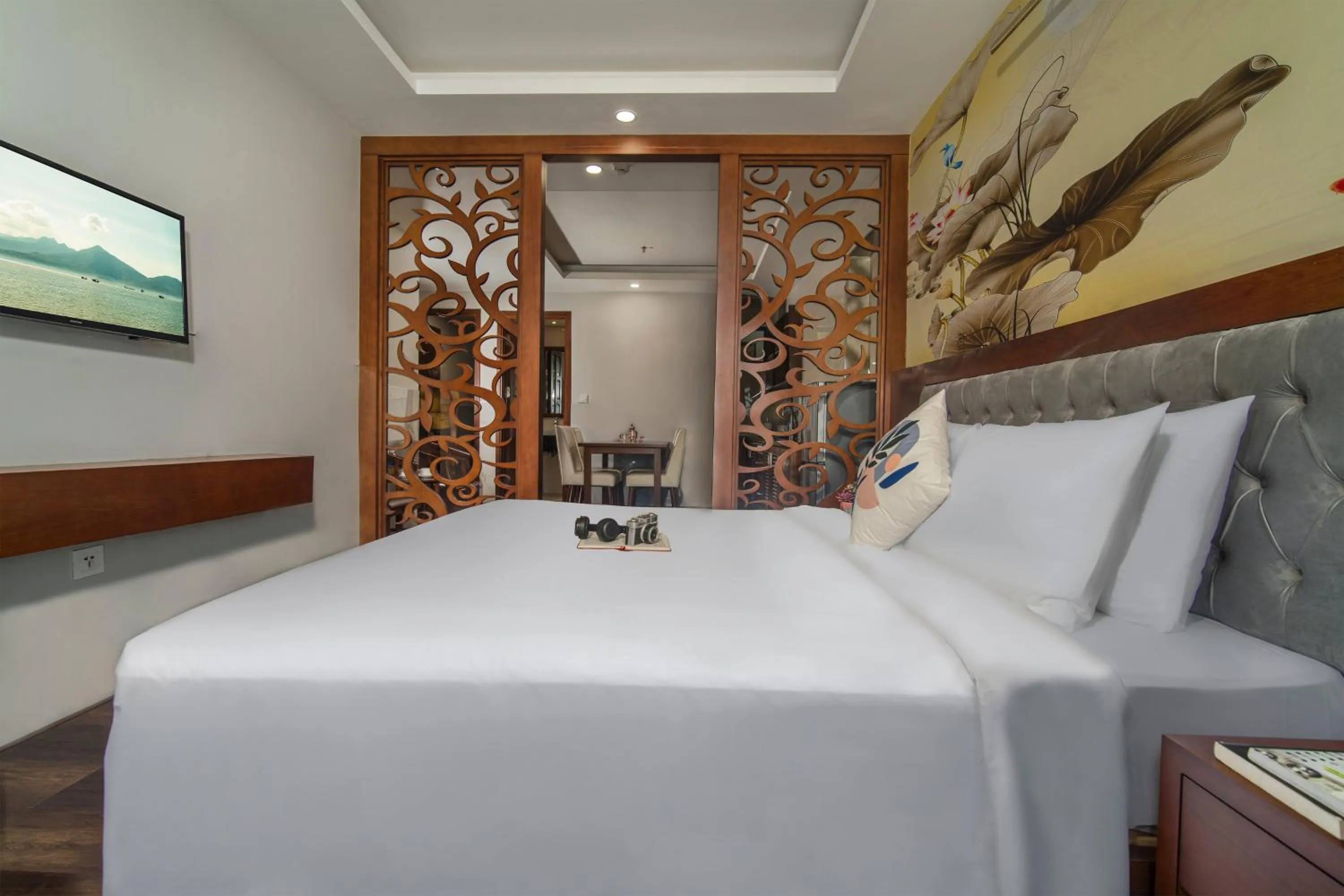 Living room in Hung Anh Hotel