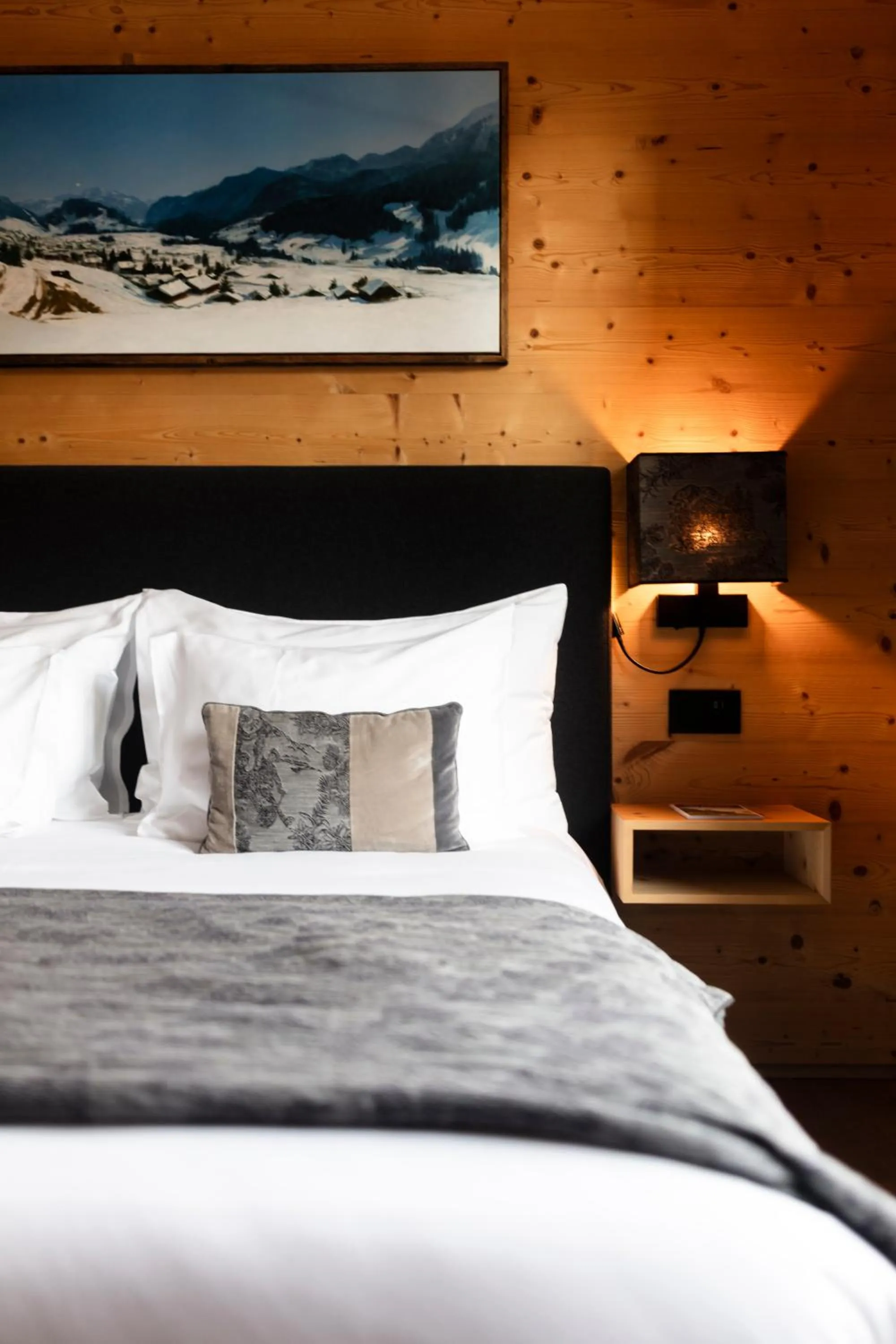 Bed in Hotel-Restaurant Valrose