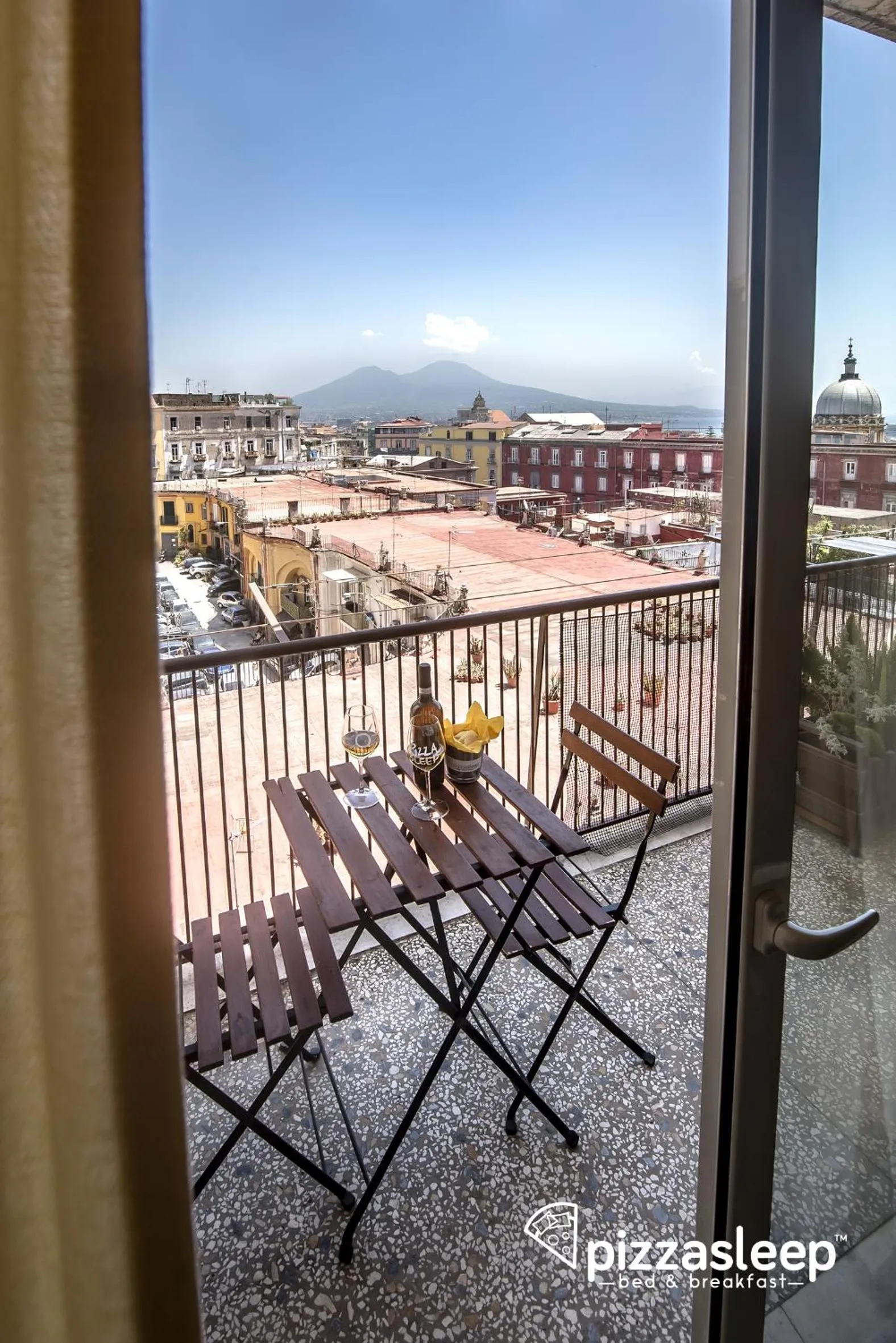 Bird's eye view in PizzaSleep B&B