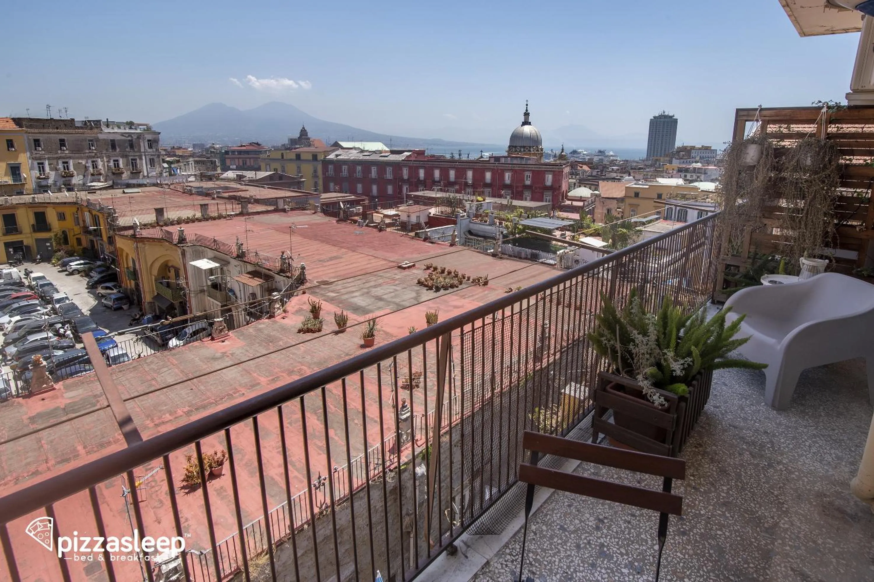 Bird's eye view in PizzaSleep B&B