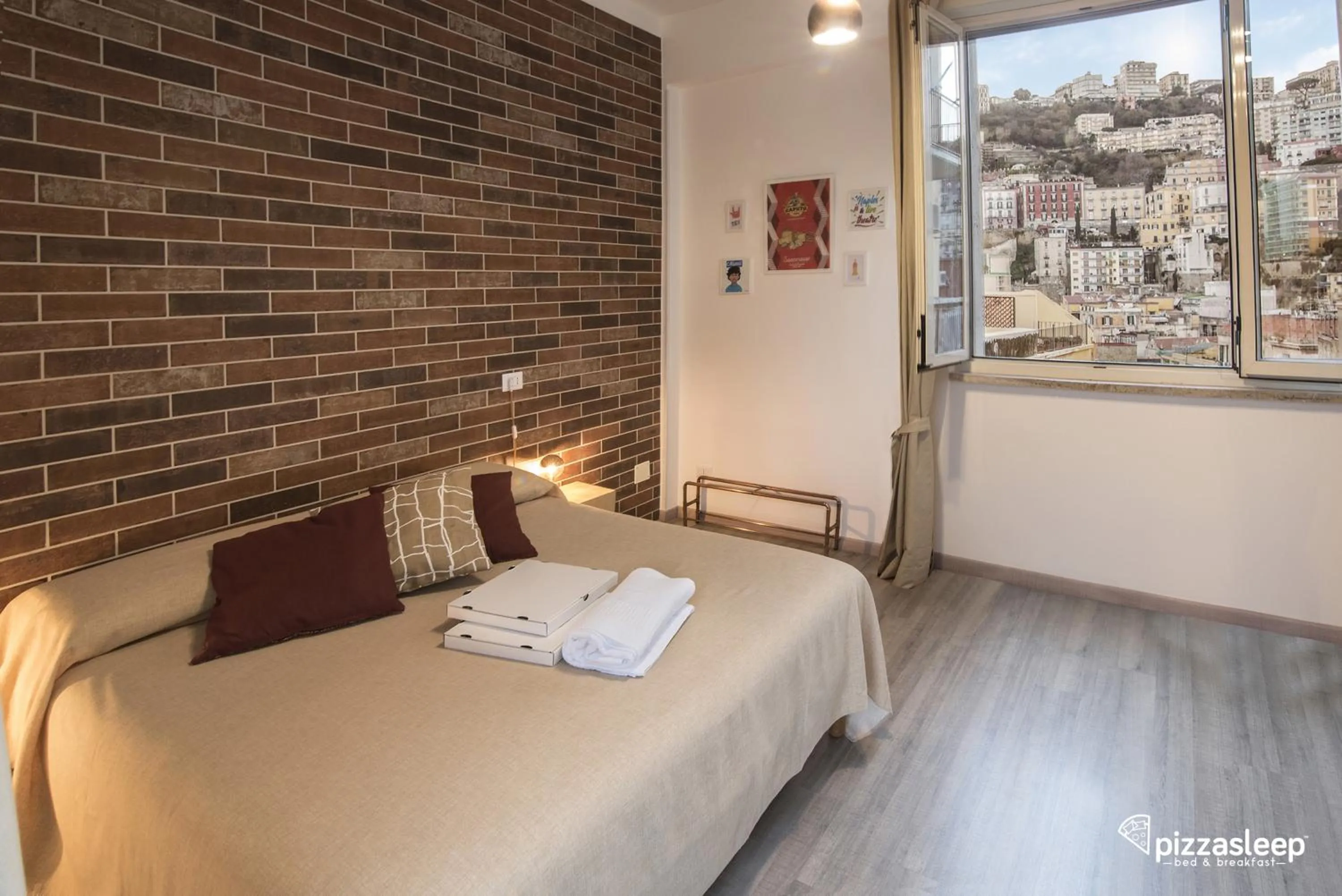 View (from property/room), Bed in PizzaSleep B&B