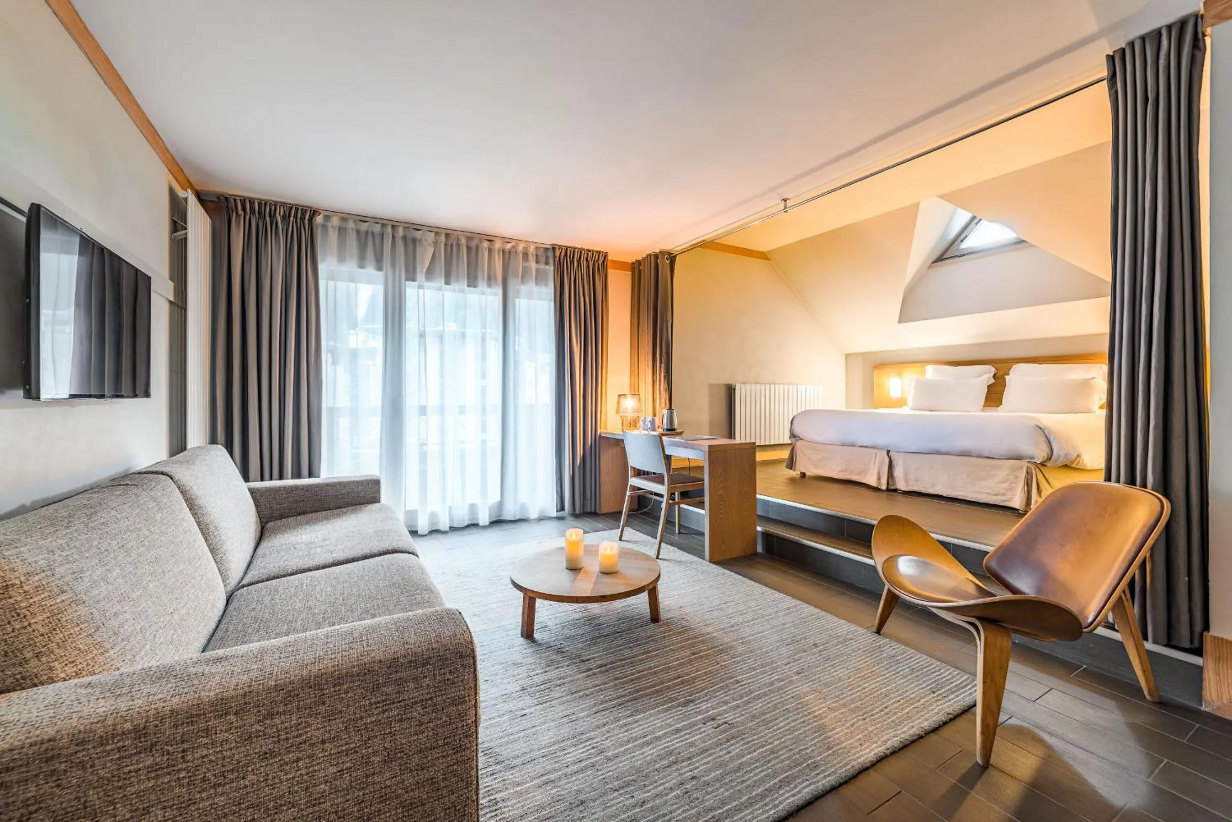 Bed in Hotel Le Morgane