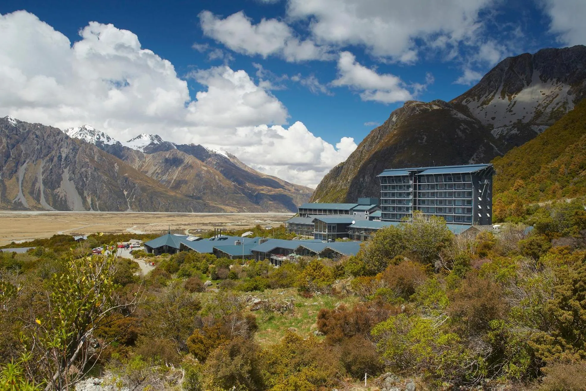 Property building in The Hermitage Hotel Mt Cook