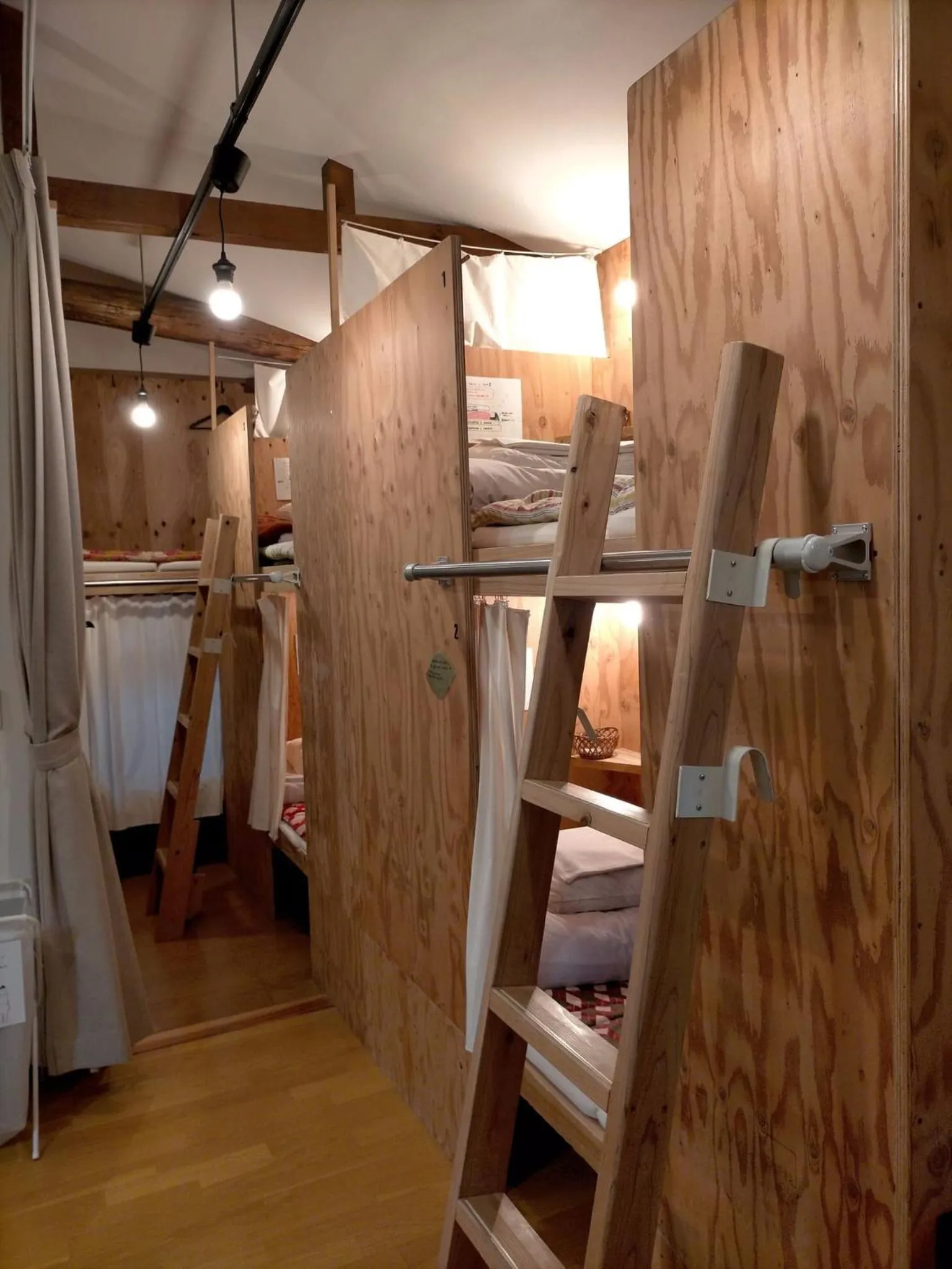 Bed in Saga International Guesthouse Hagakure