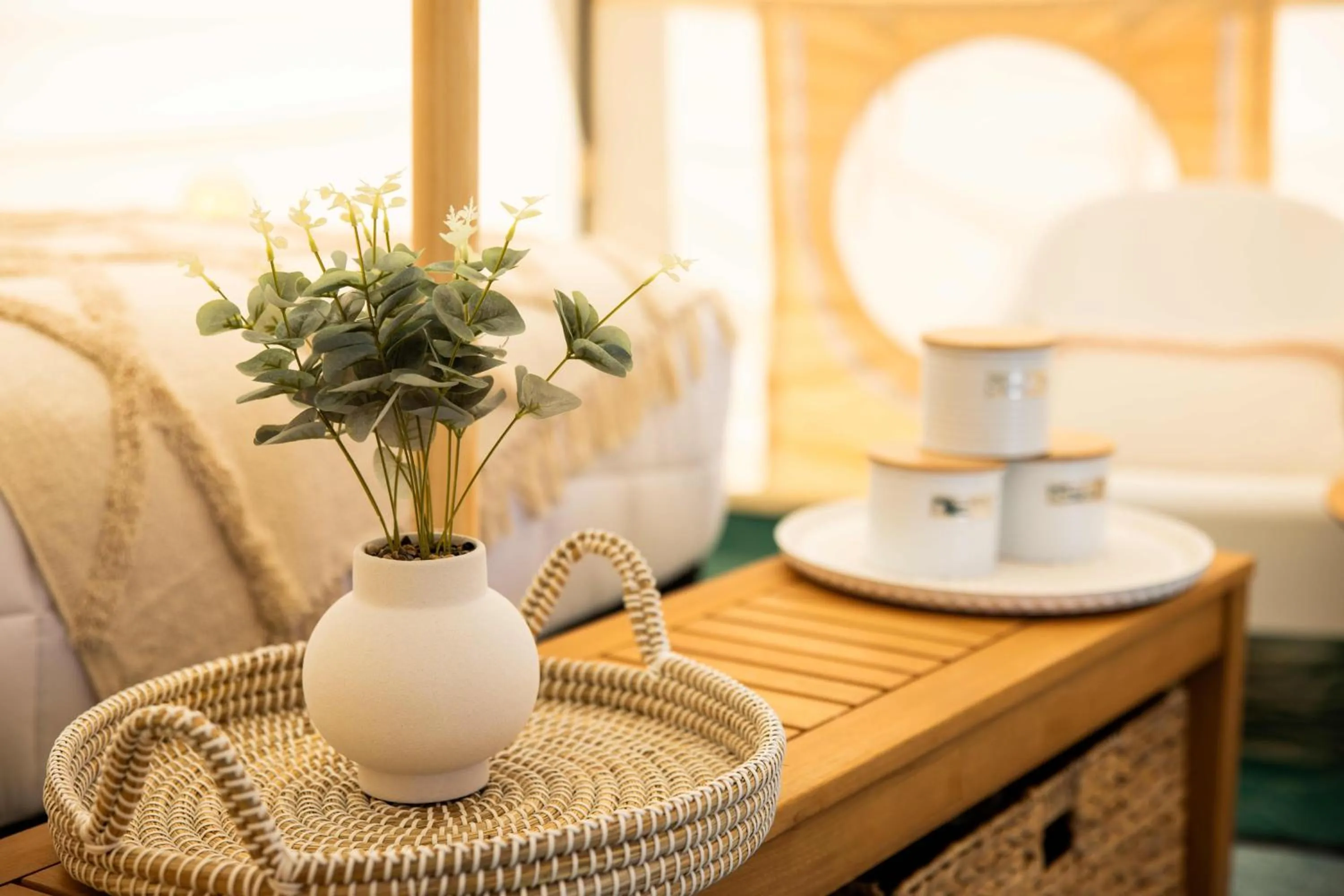 Living room in Foxton Beach Holiday Park