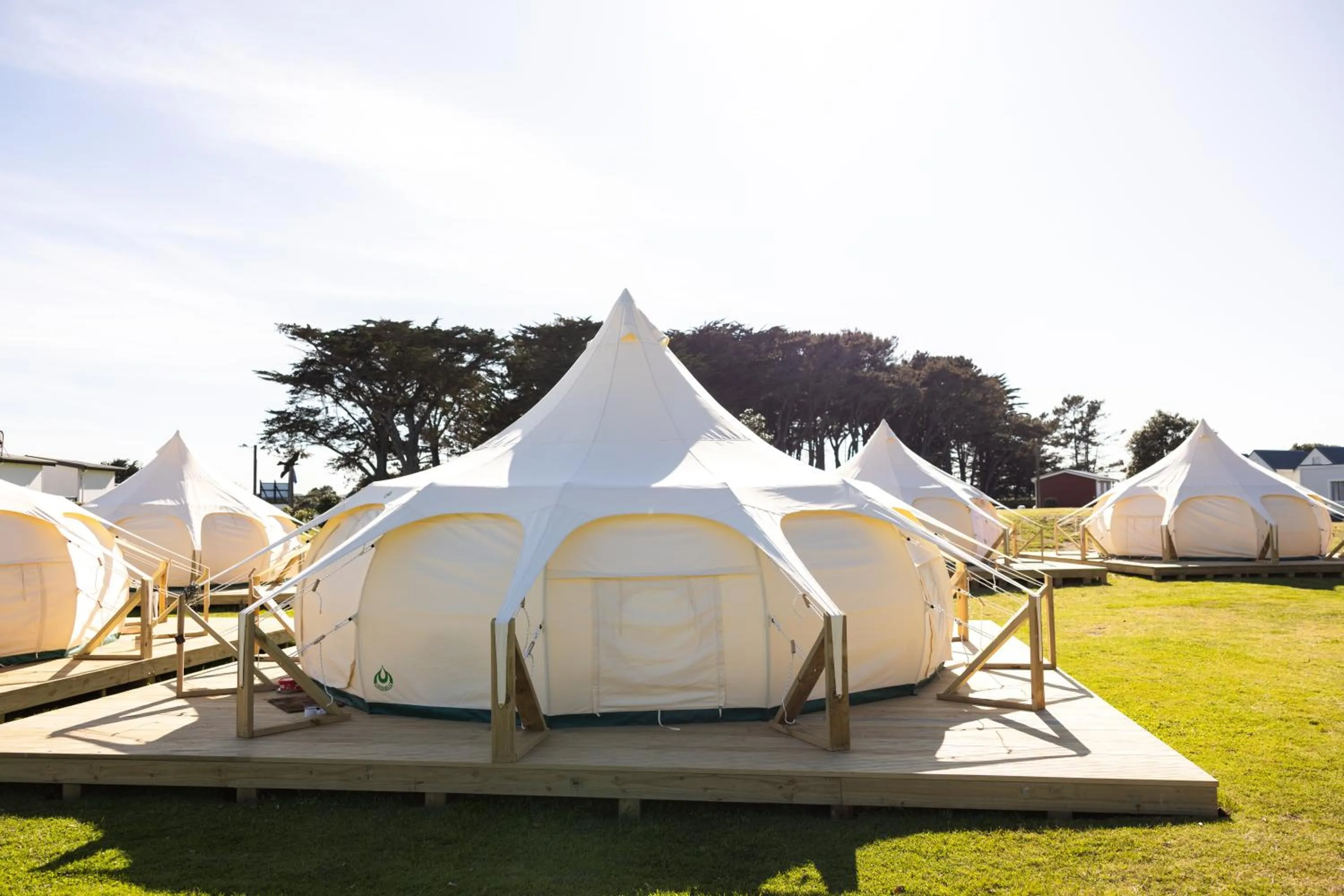 Property building in Foxton Beach Holiday Park