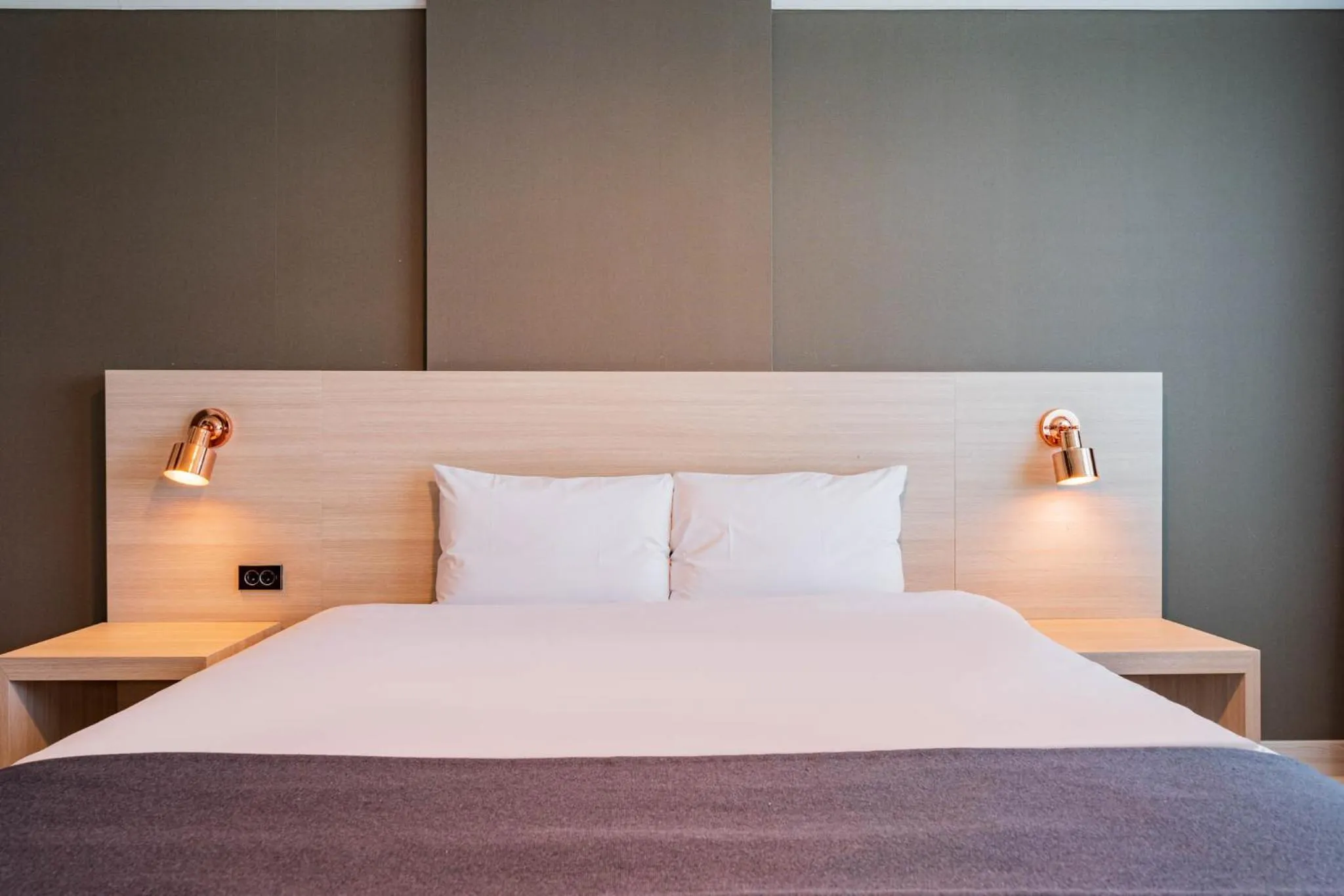 Bed in Gyeongpo Soo Hotel