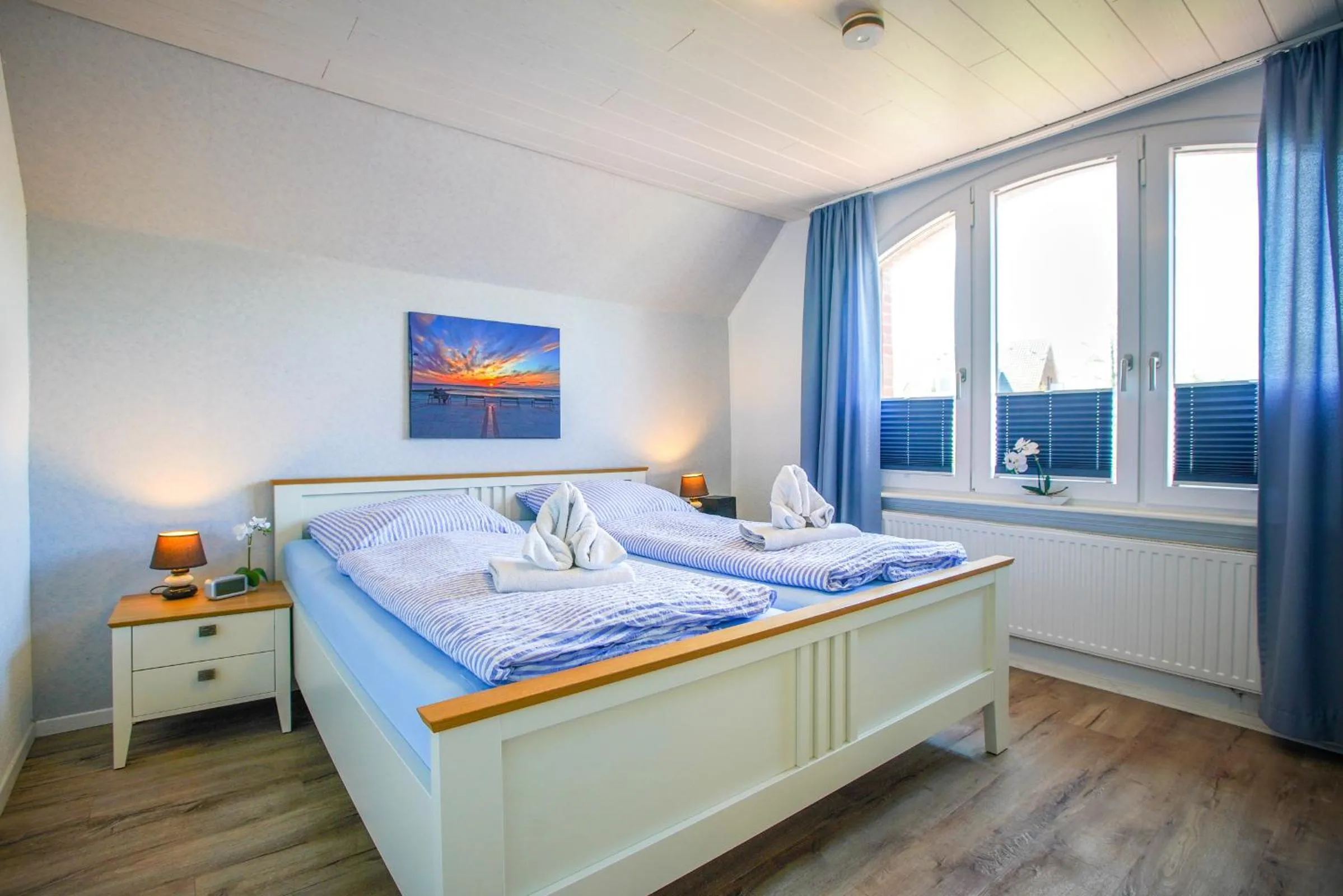 Bedroom, Bed in Ferienhaus Daheim
