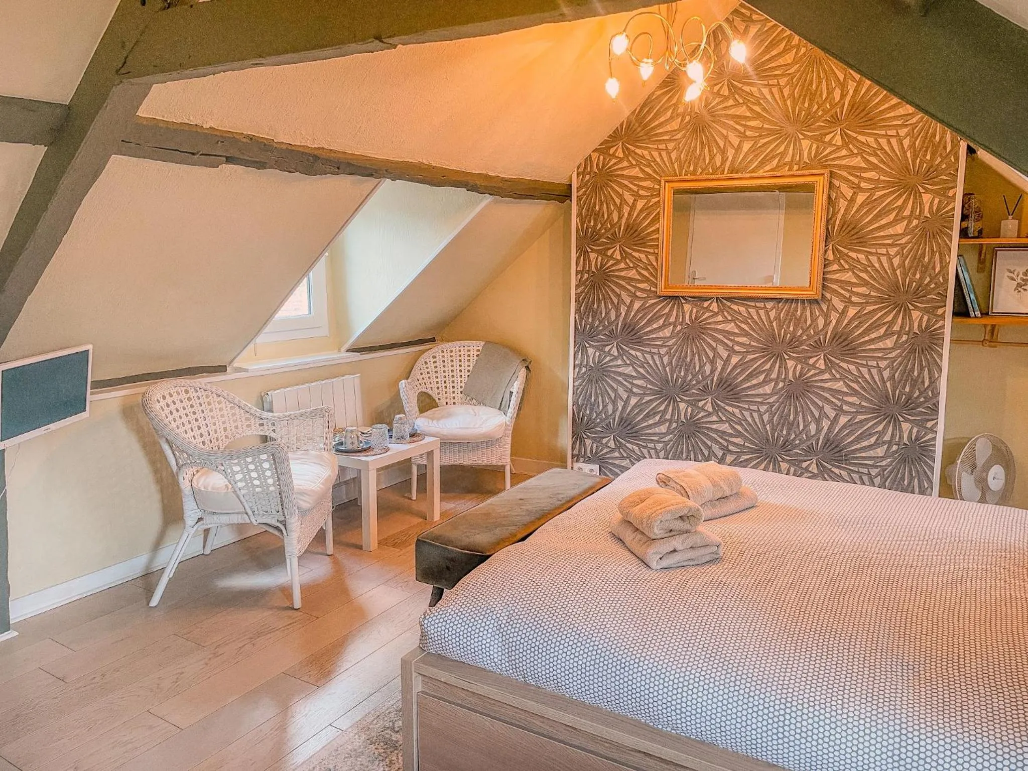 Bedroom, Bed in Clementines House Honfleur