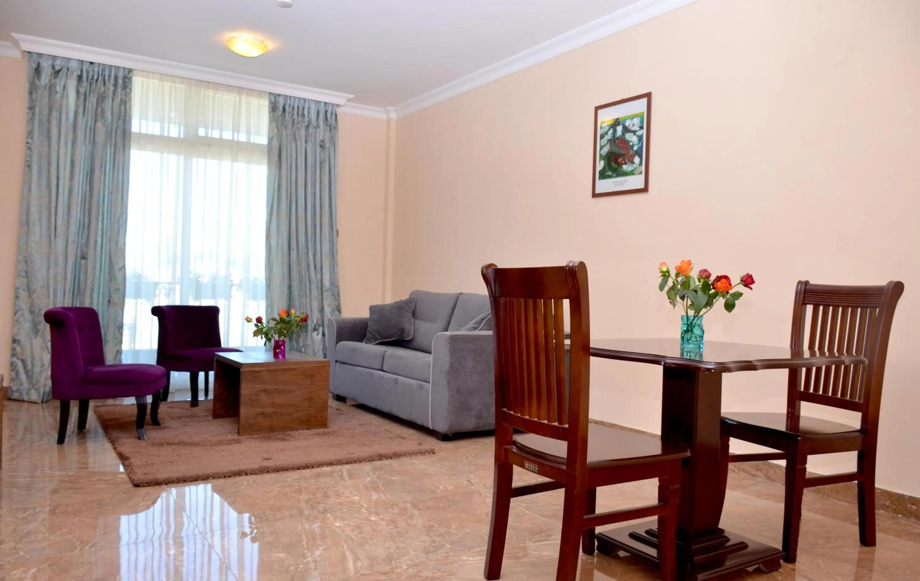 Living room in Melodie Hotel