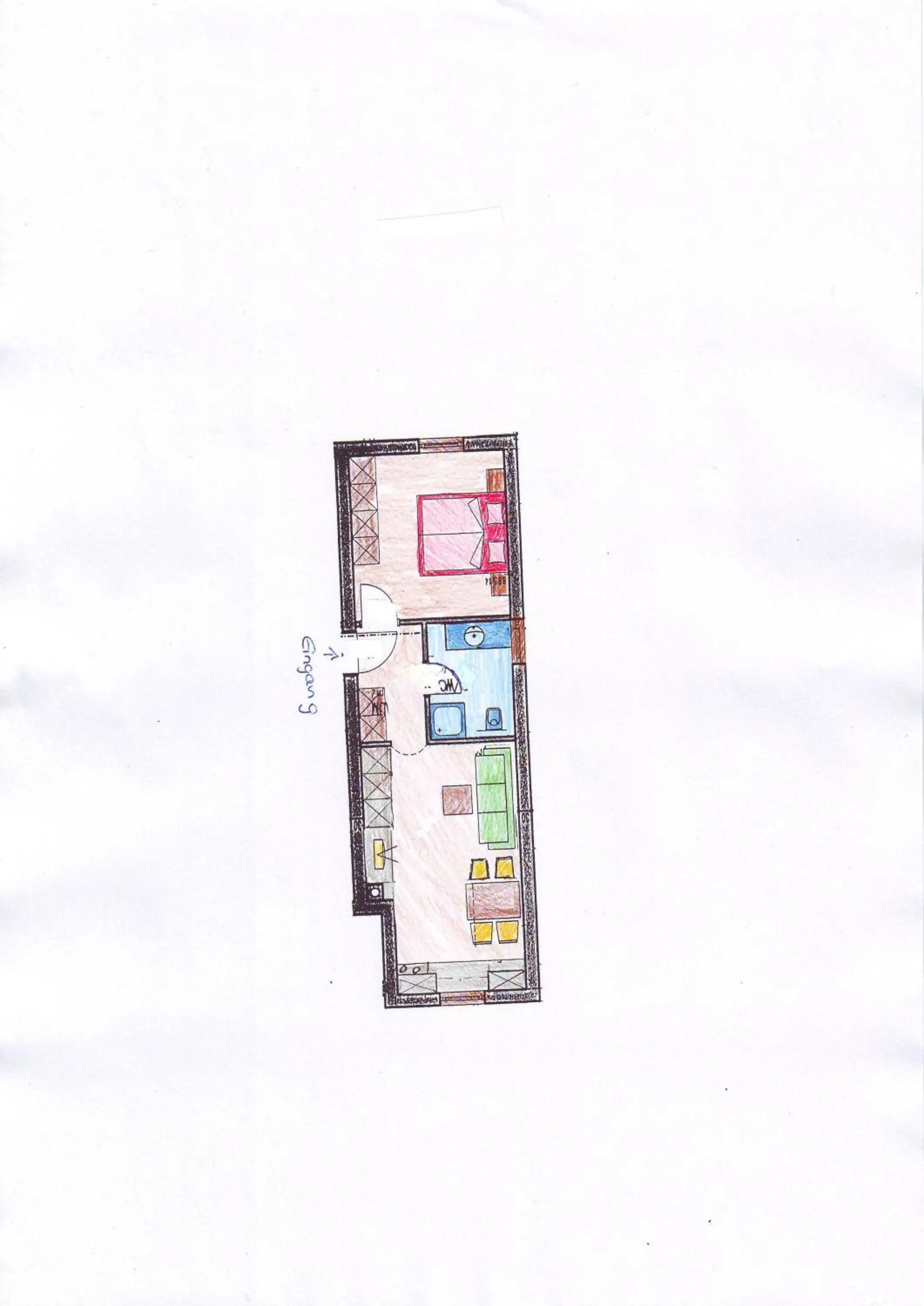 Floor plan in Apart Dominika