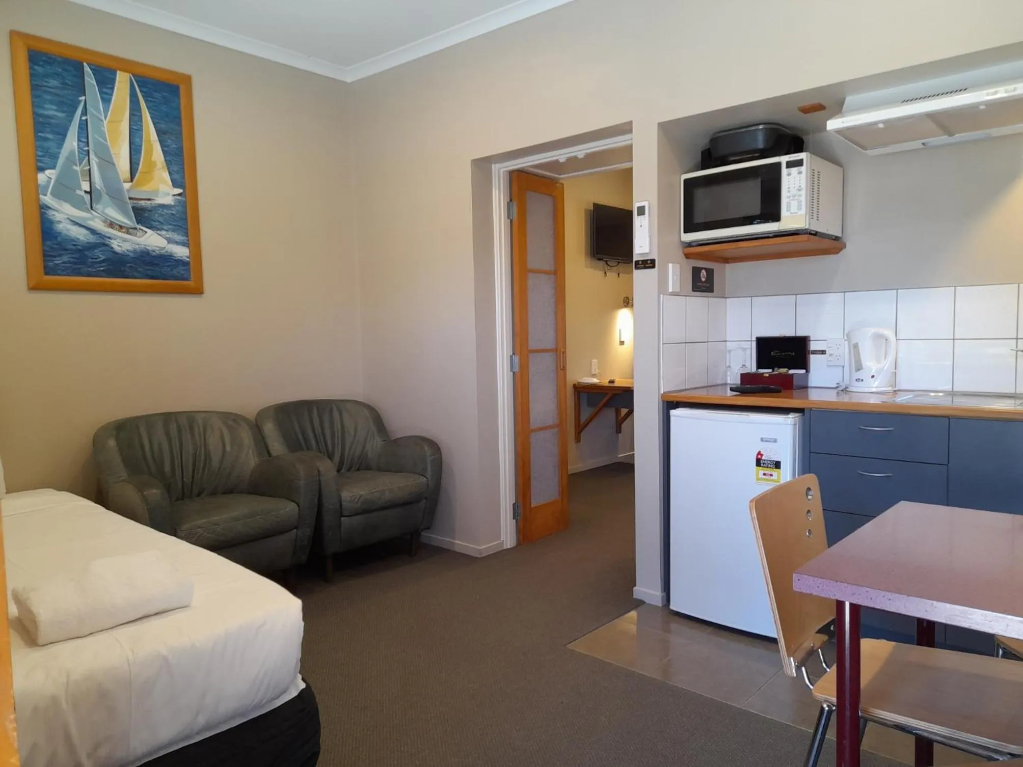 Living room in Tongariro Junction Accommodation