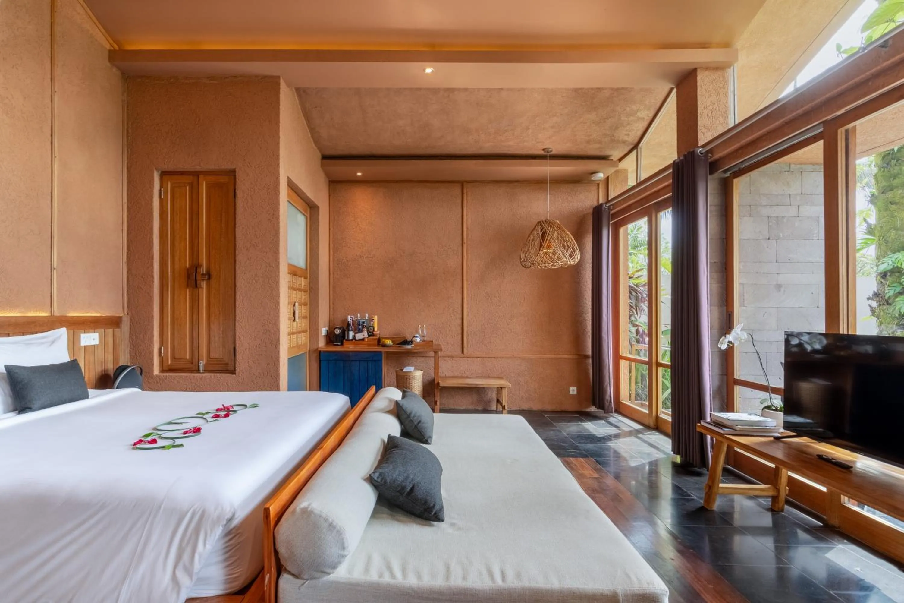 Bed in Amora Ubud Boutique Villas