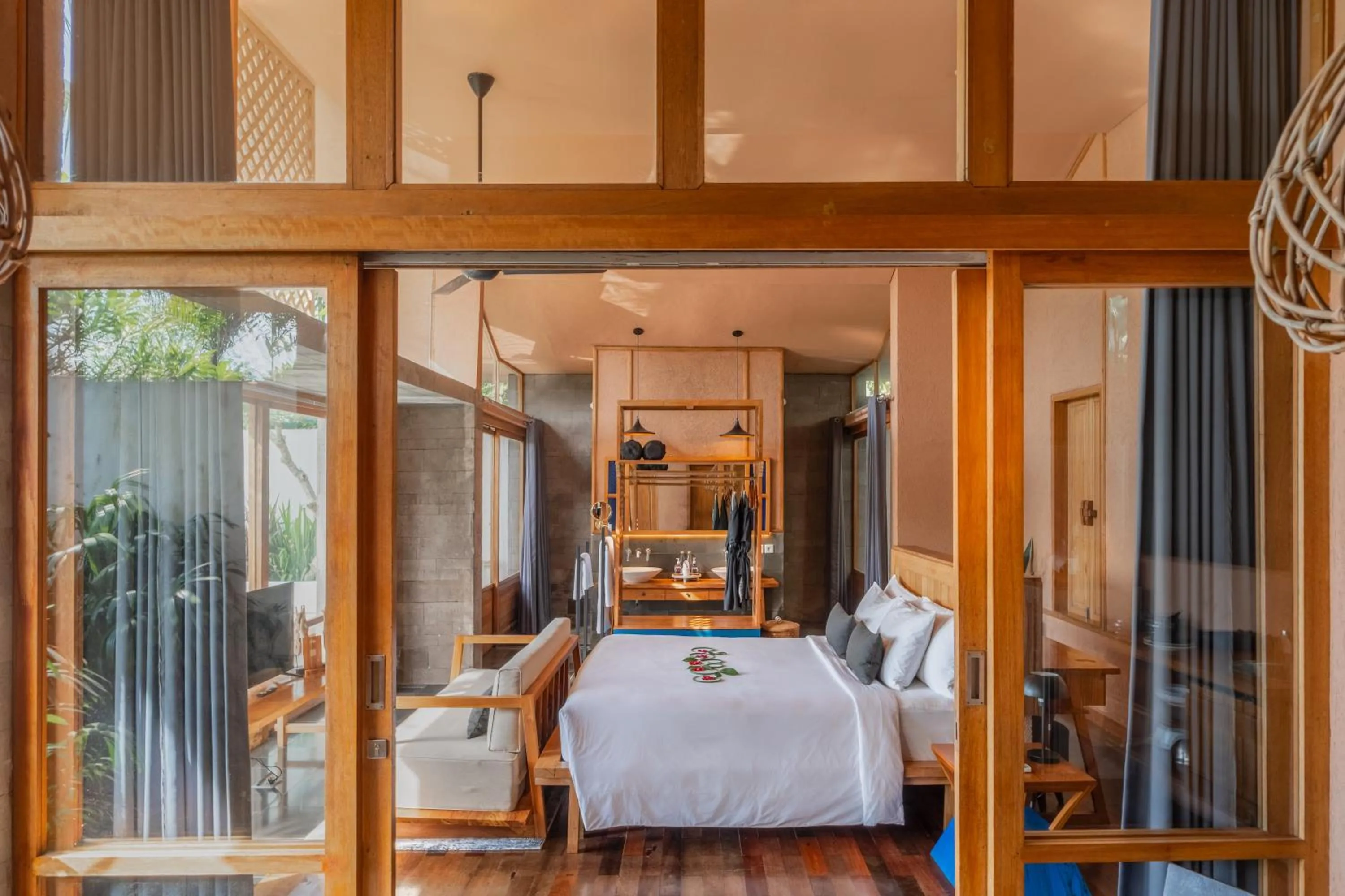 Bed in Amora Ubud Boutique Villas