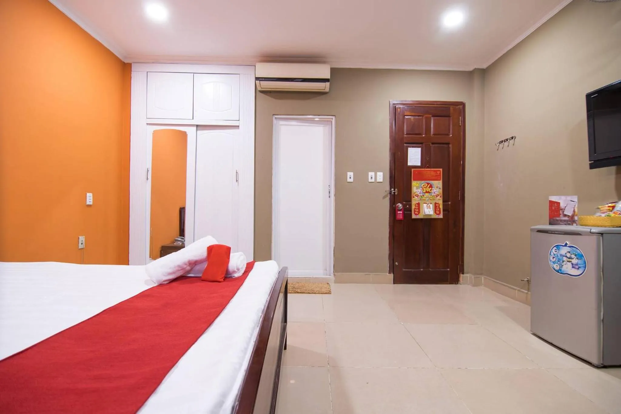 Bed in Van Giao Hotel