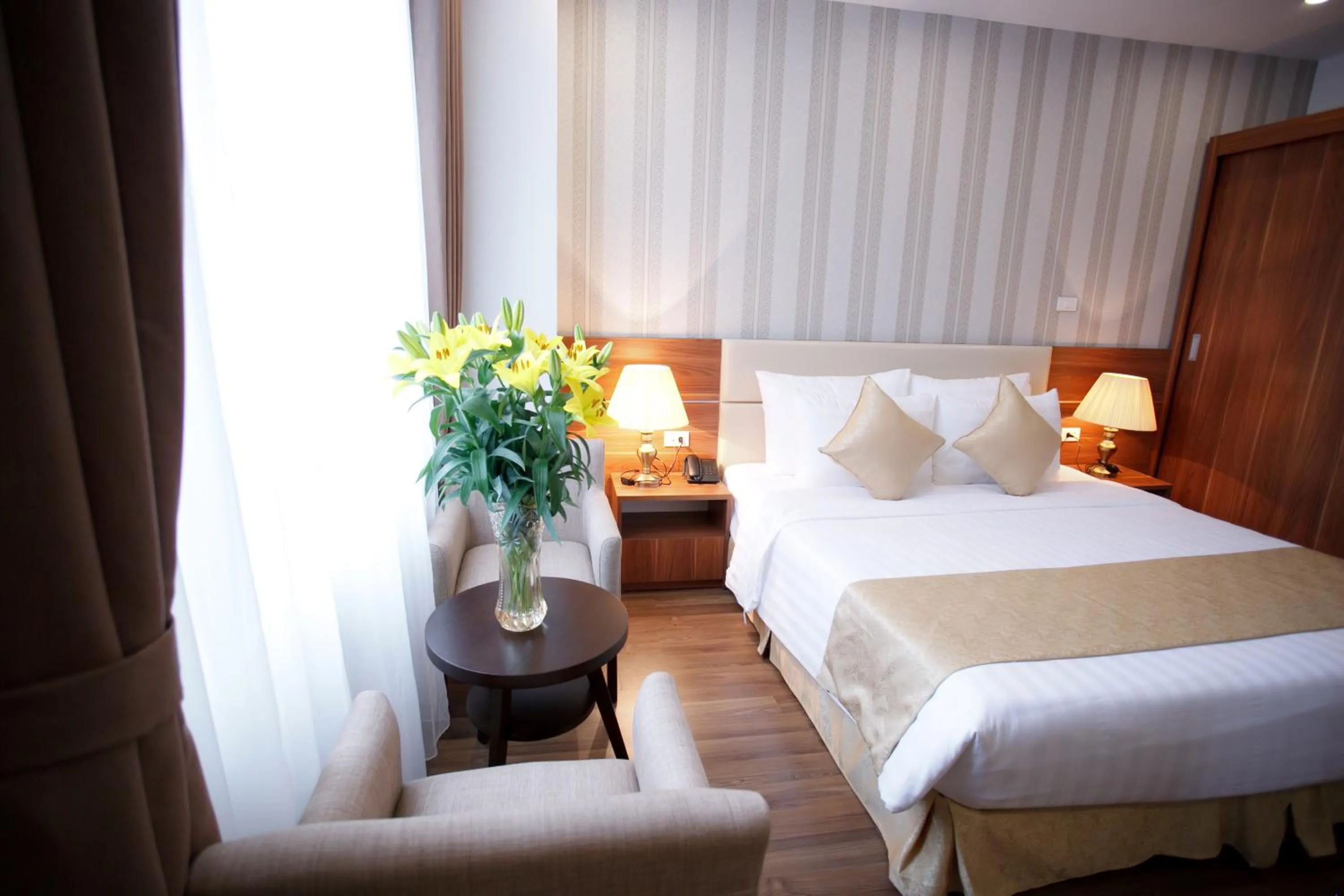 Bed in Hanoi Pomihoa Hotel