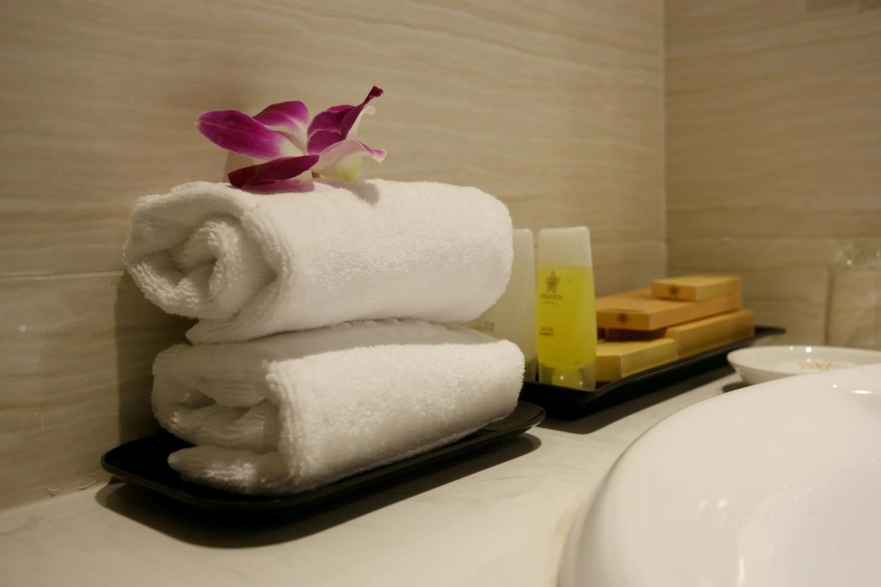 Bathroom in Hanoi Pomihoa Hotel