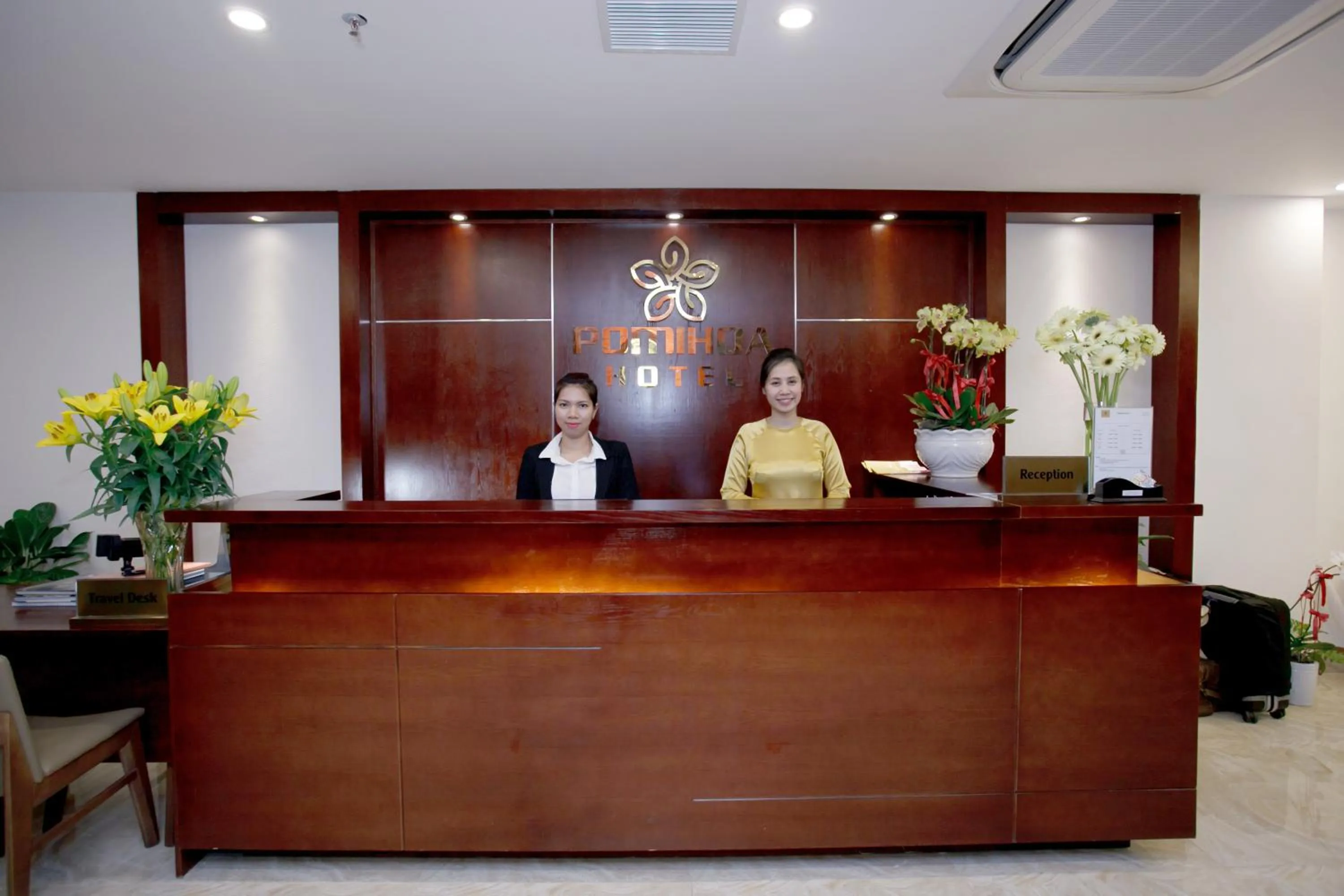 Lobby or reception in Hanoi Pomihoa Hotel