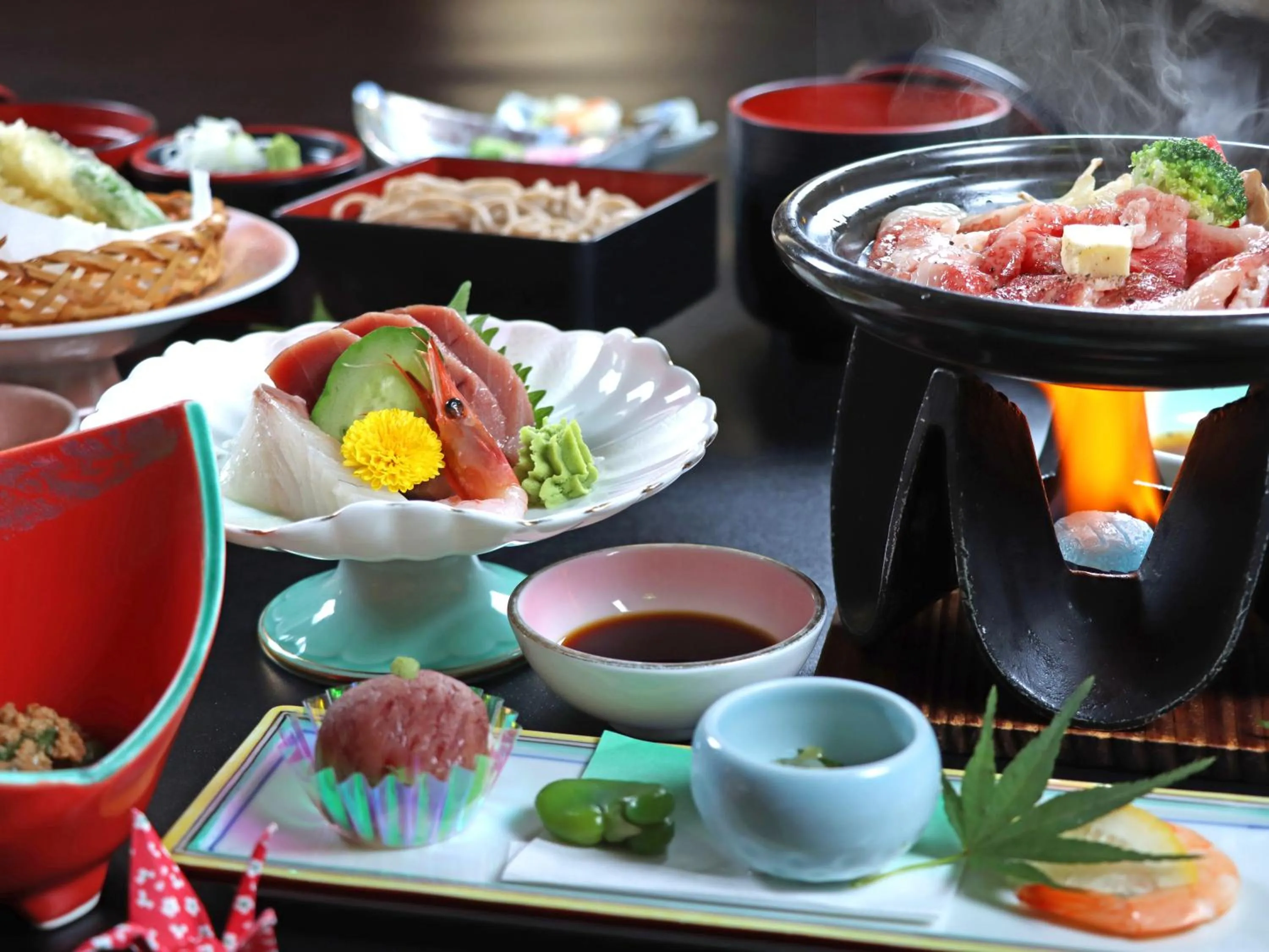 Food in Shugyoku no Yu Yakushido Onsen