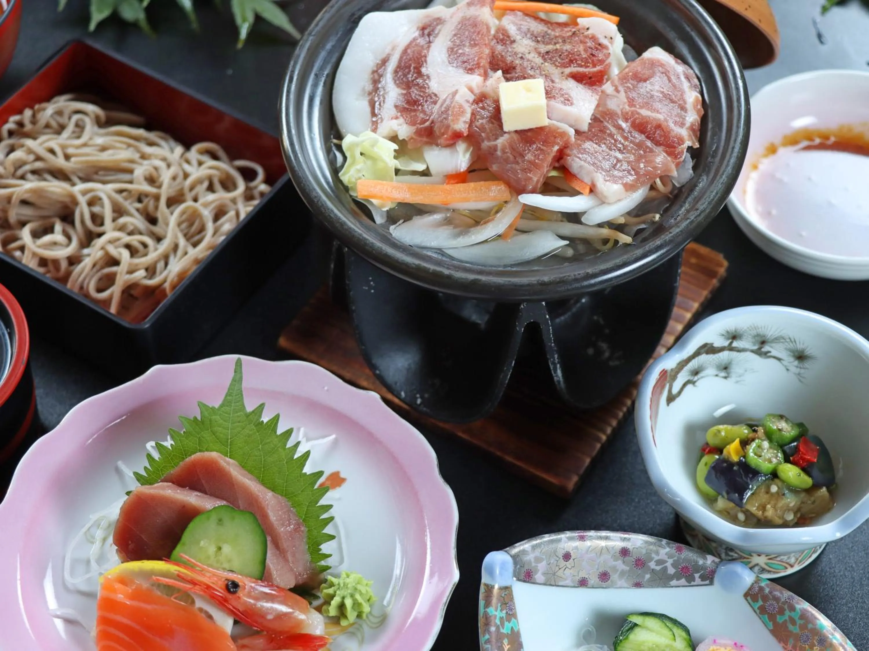Food close-up in Shugyoku no Yu Yakushido Onsen