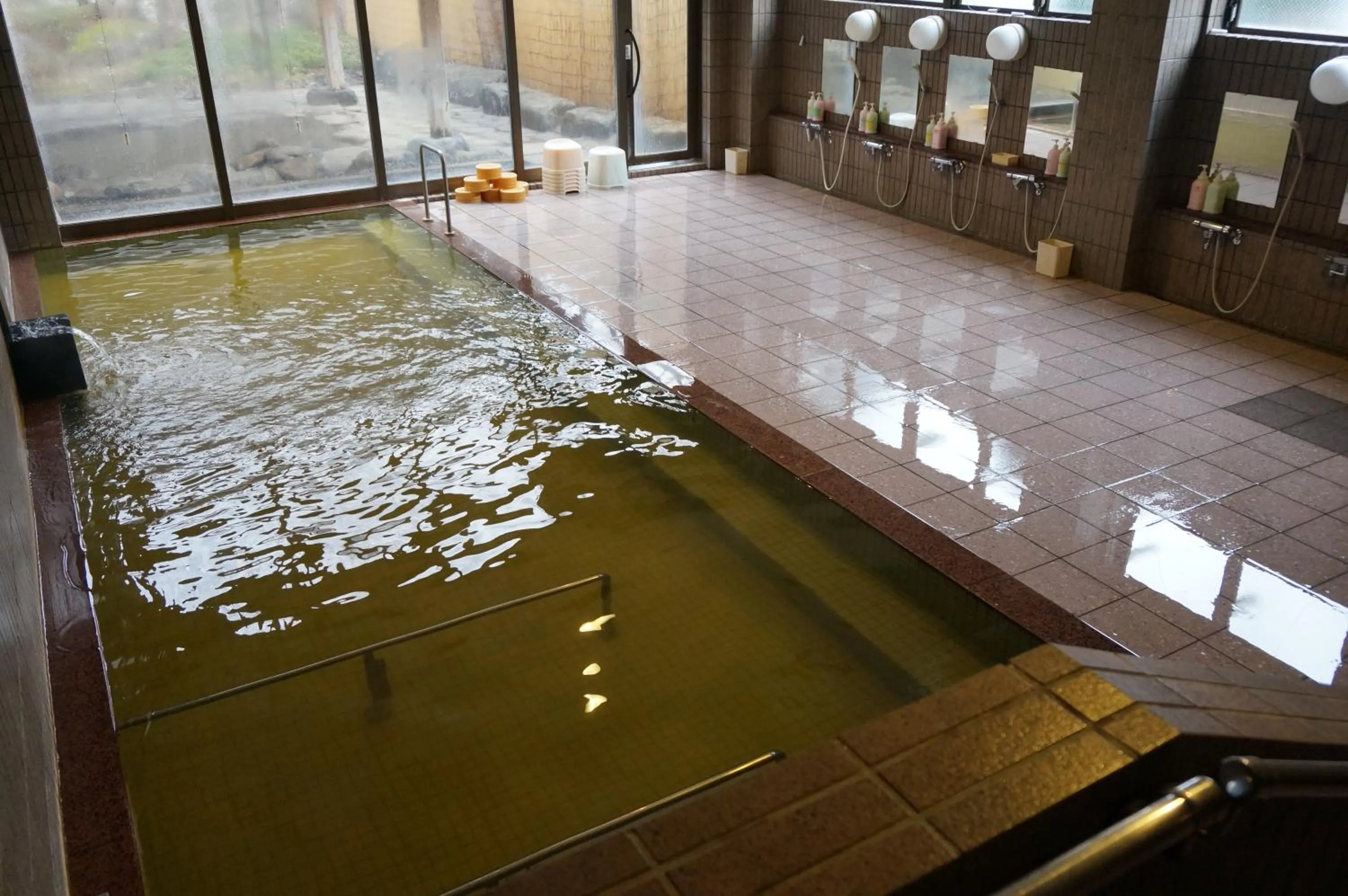 Hot Spring Bath in Shugyoku no Yu Yakushido Onsen