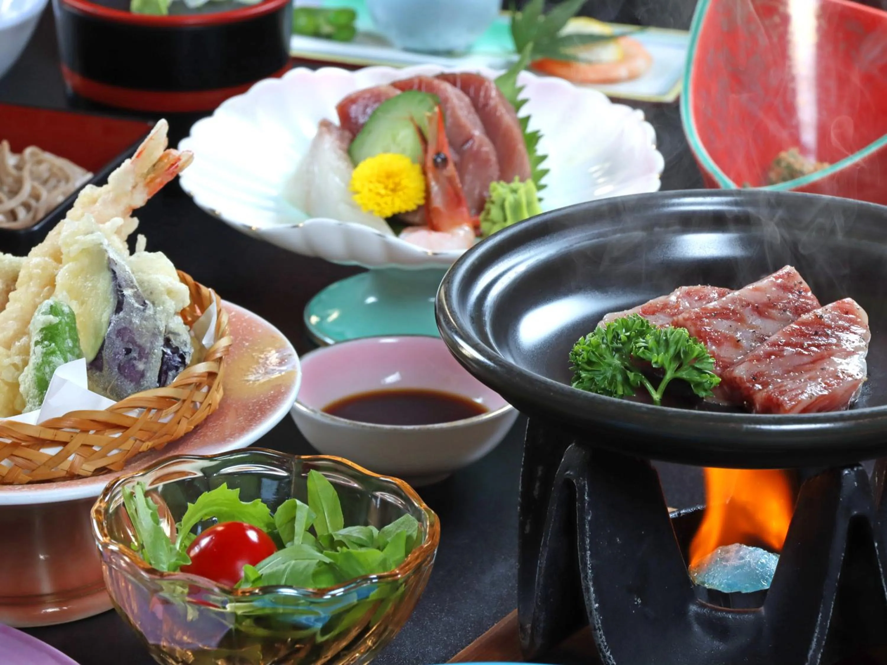 Food in Shugyoku no Yu Yakushido Onsen