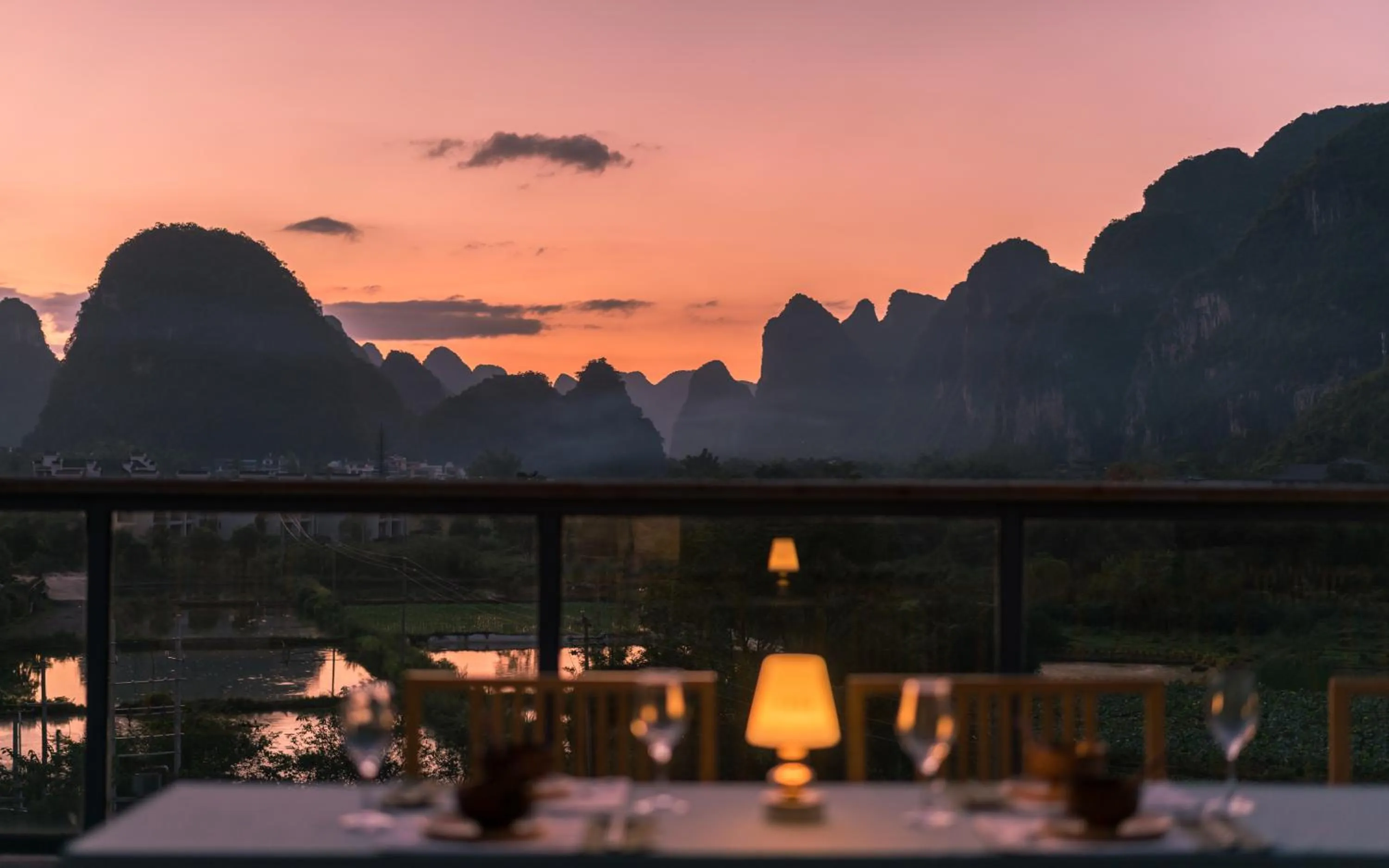 Sunset in Yangshuo Zen Garden Resort - Rich Chinese traditional activities