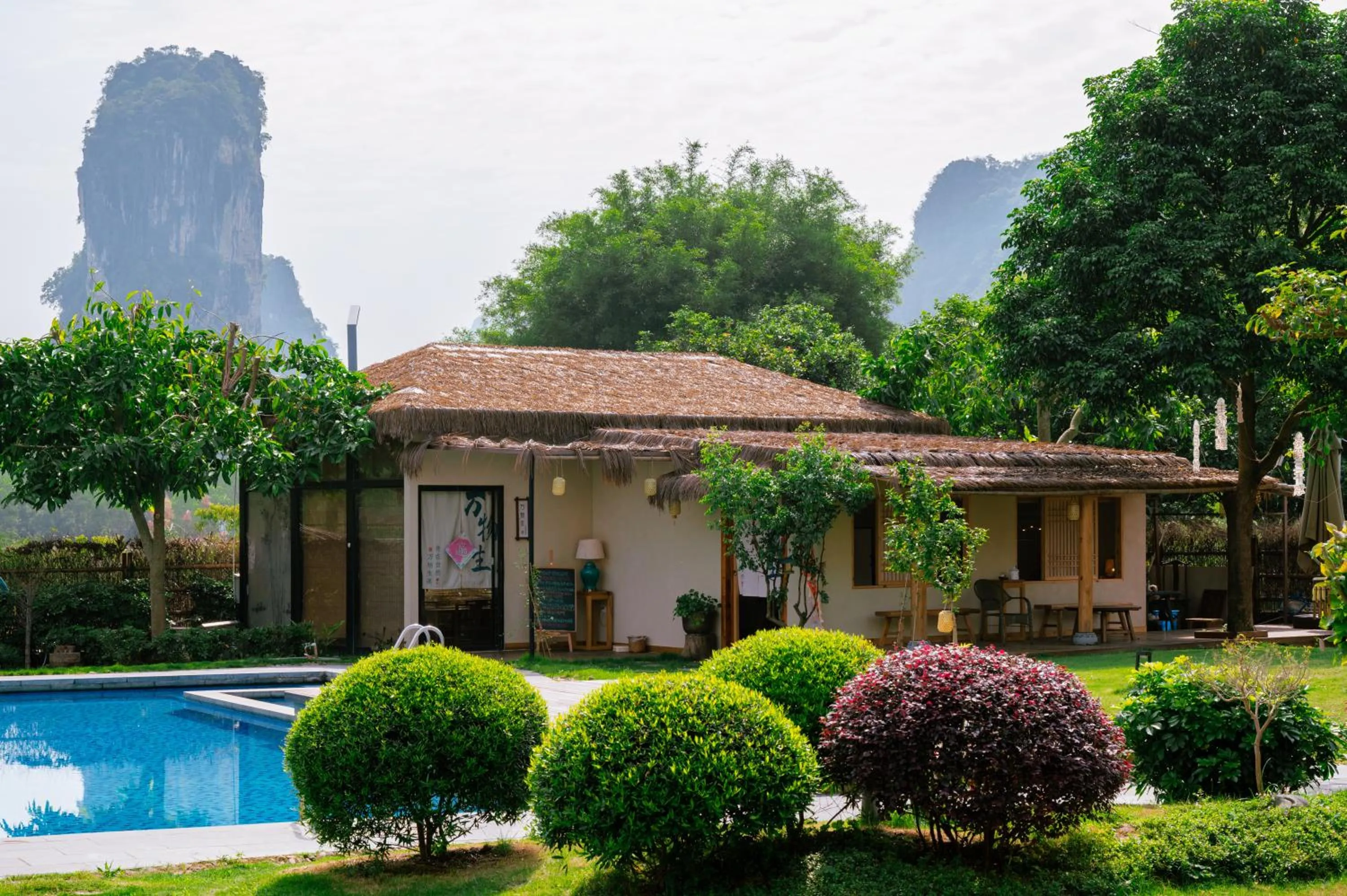 Garden in Yangshuo Zen Garden Resort - Rich Chinese traditional activities