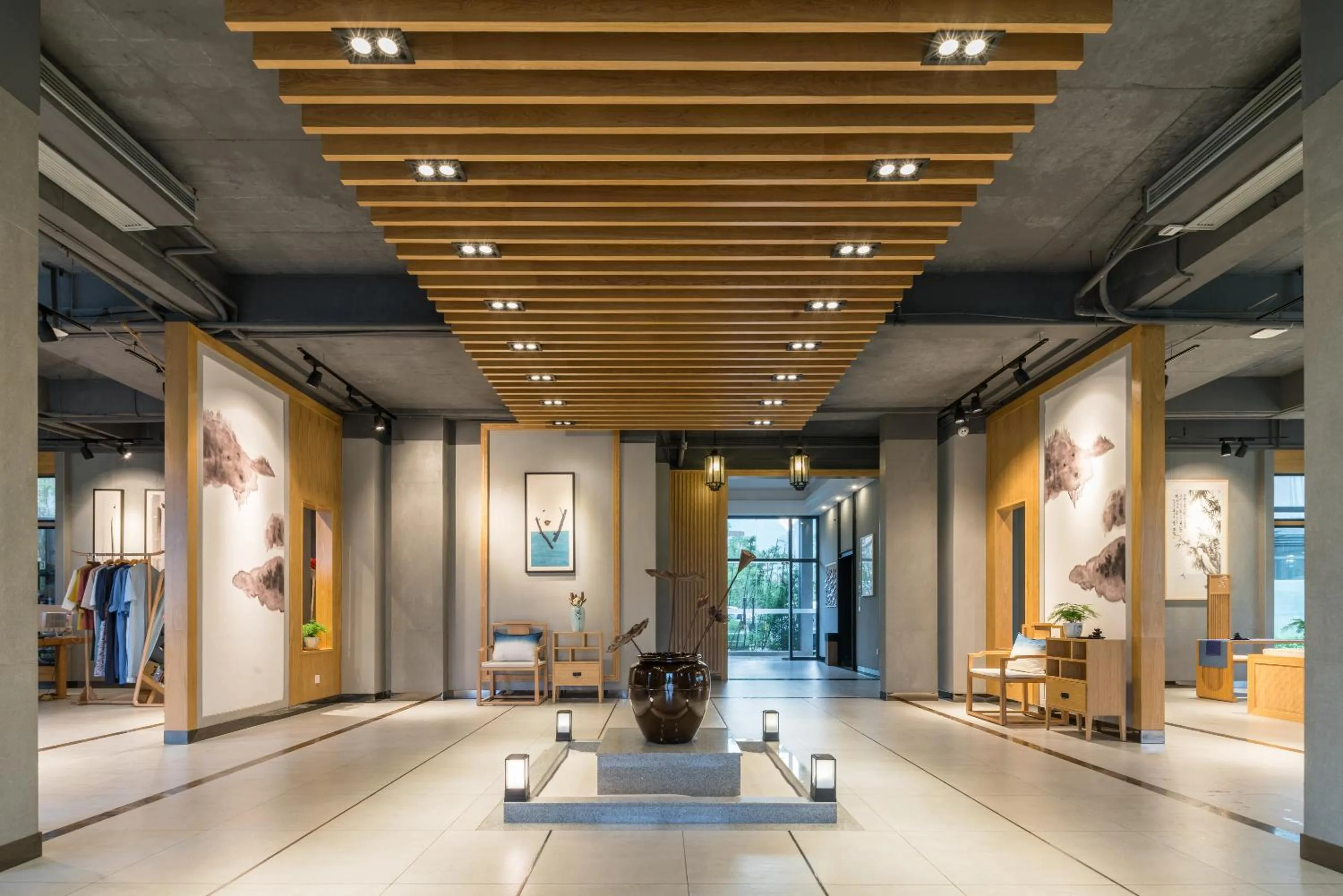 Seating area in Yangshuo Zen Garden Resort - Rich Chinese traditional activities