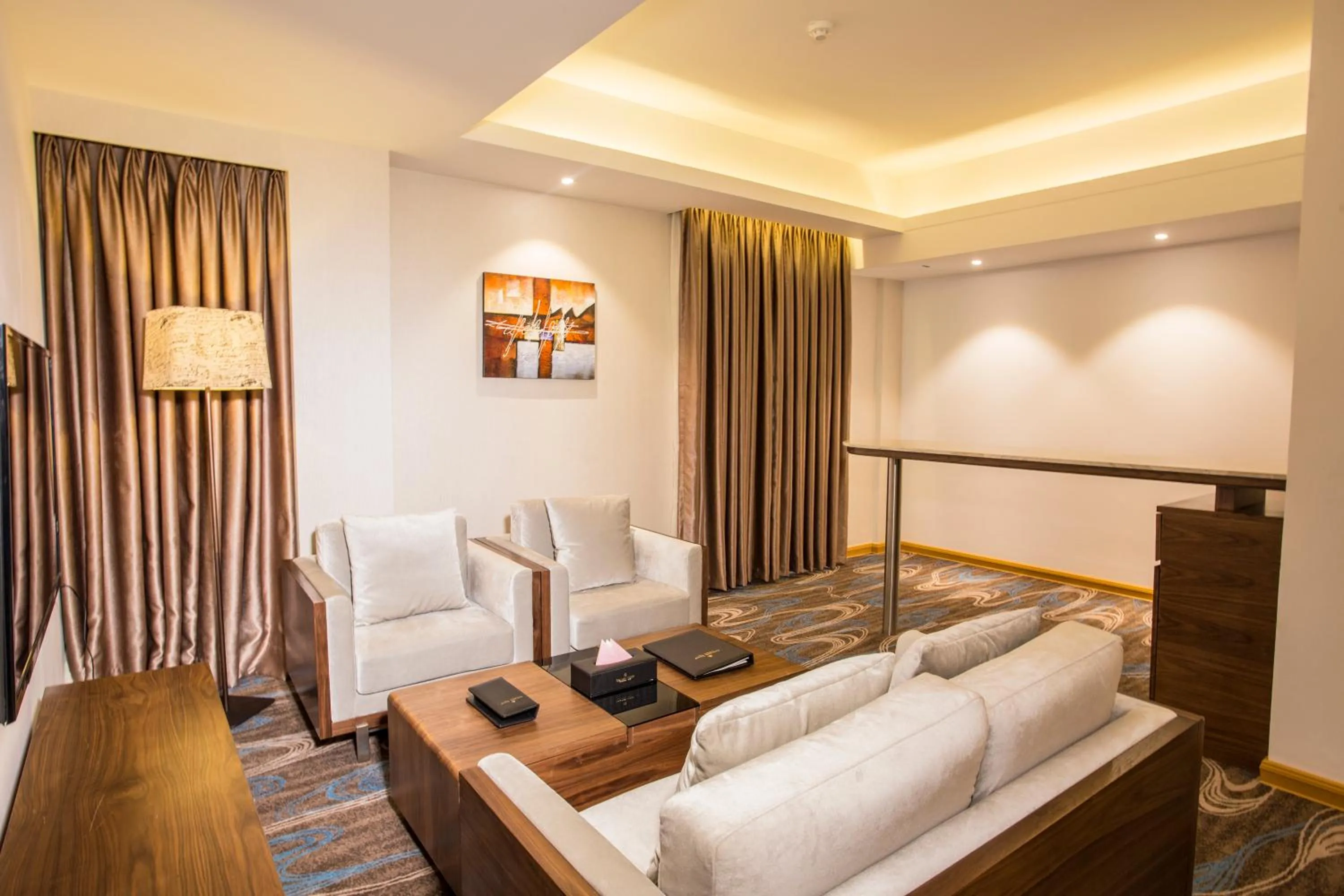 Dining area, Bed in Hotel The Grandmark-Dhaka