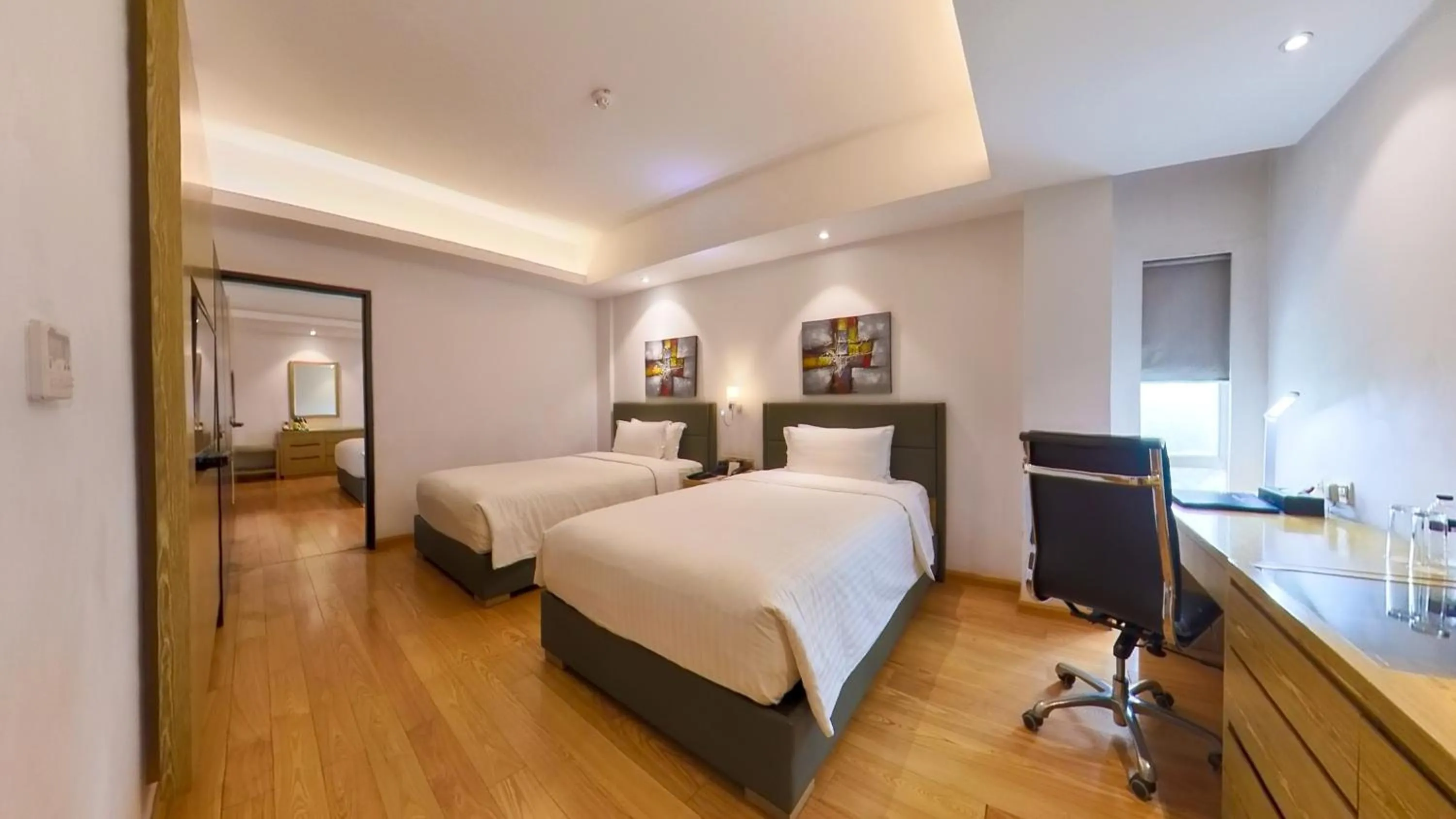 Bed in Hotel The Grandmark-Dhaka