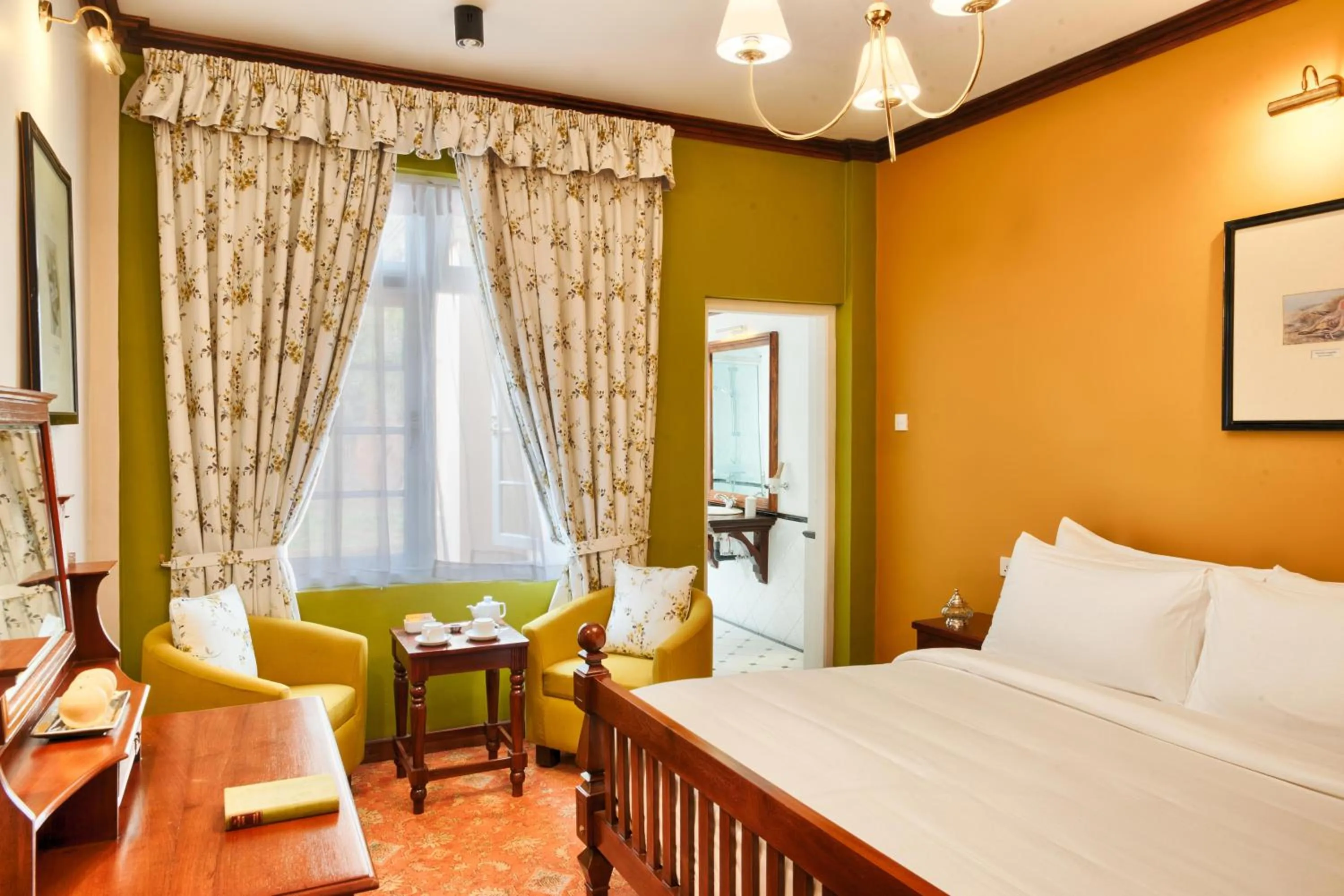 Bed in Jetwing Oatlands Bungalow