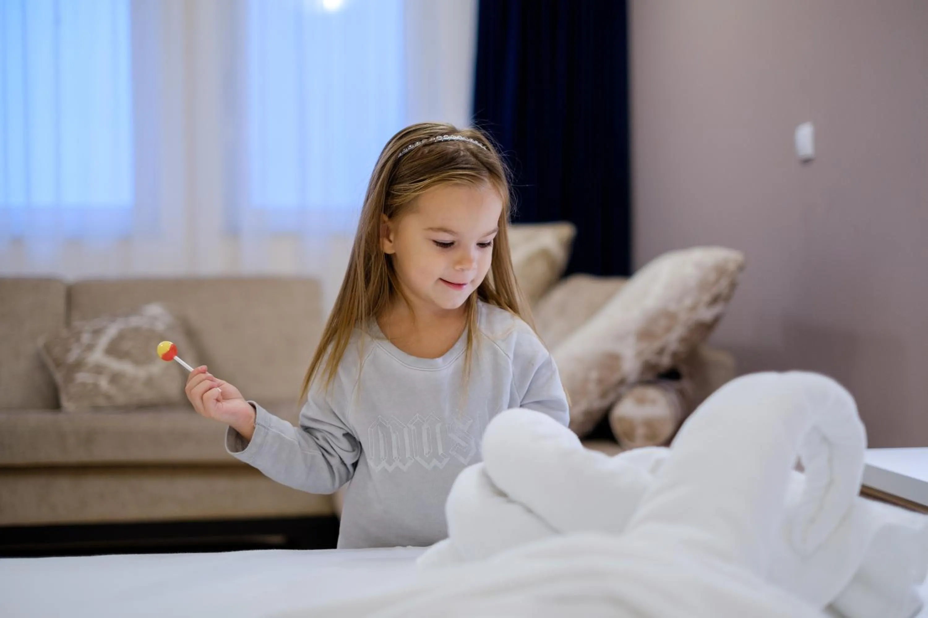 young children in Airport Hotel Garni