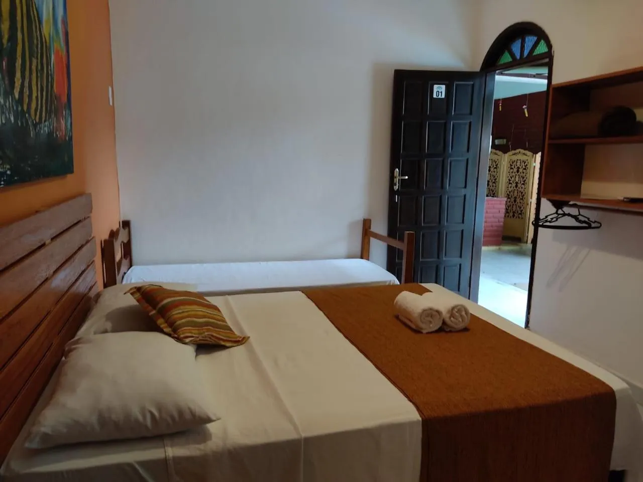 Bed in Pousada Rota Tropicana