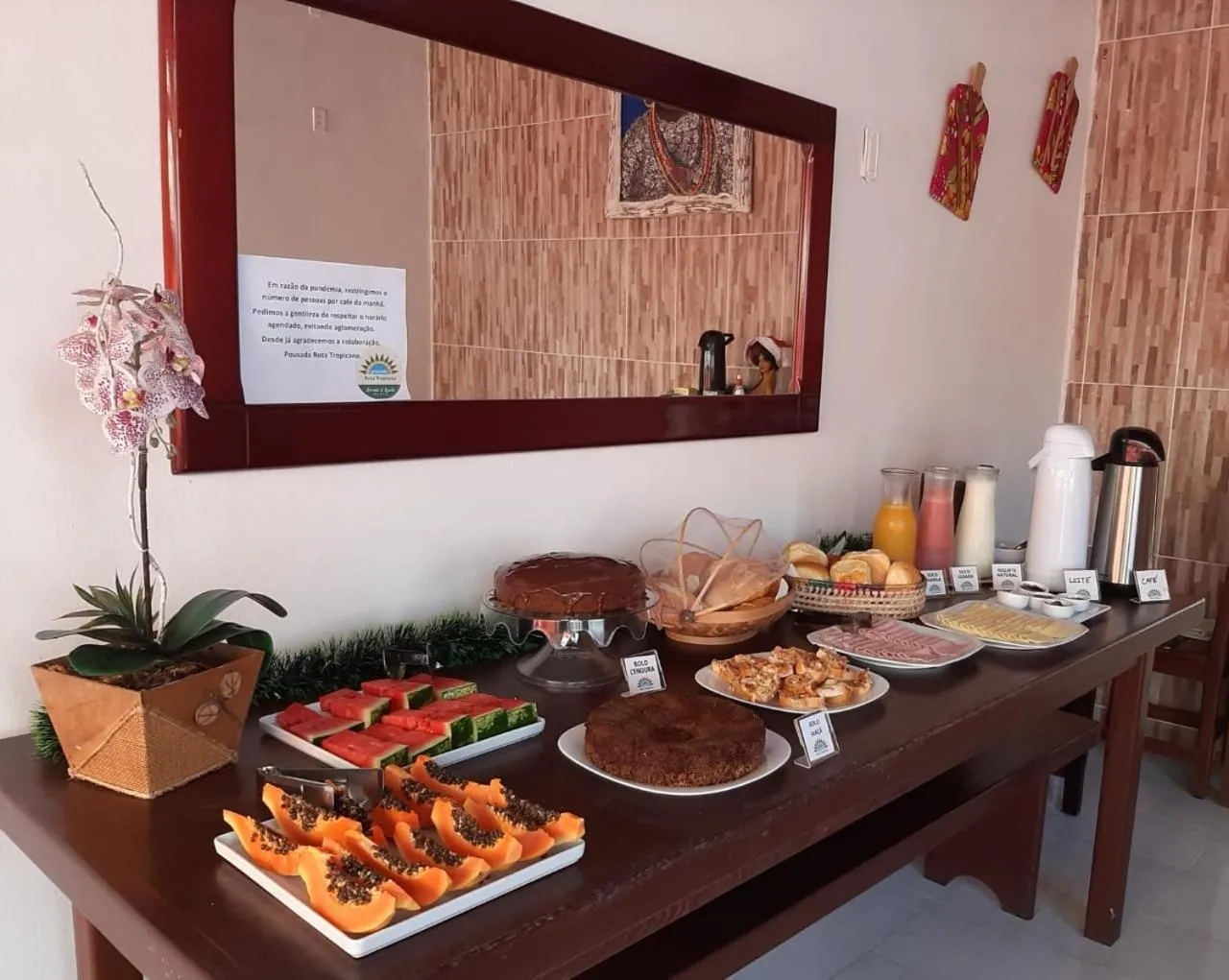 Breakfast in Pousada Rota Tropicana