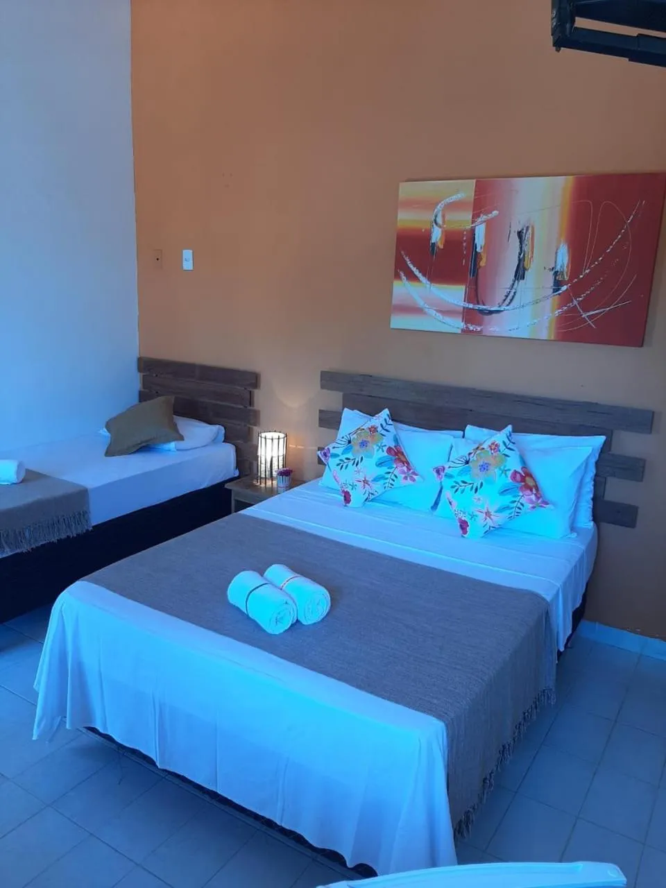 Bed in Pousada Rota Tropicana