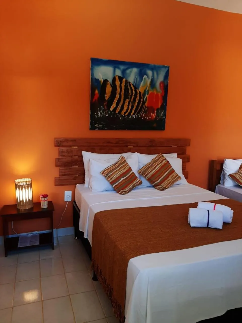 Bed in Pousada Rota Tropicana