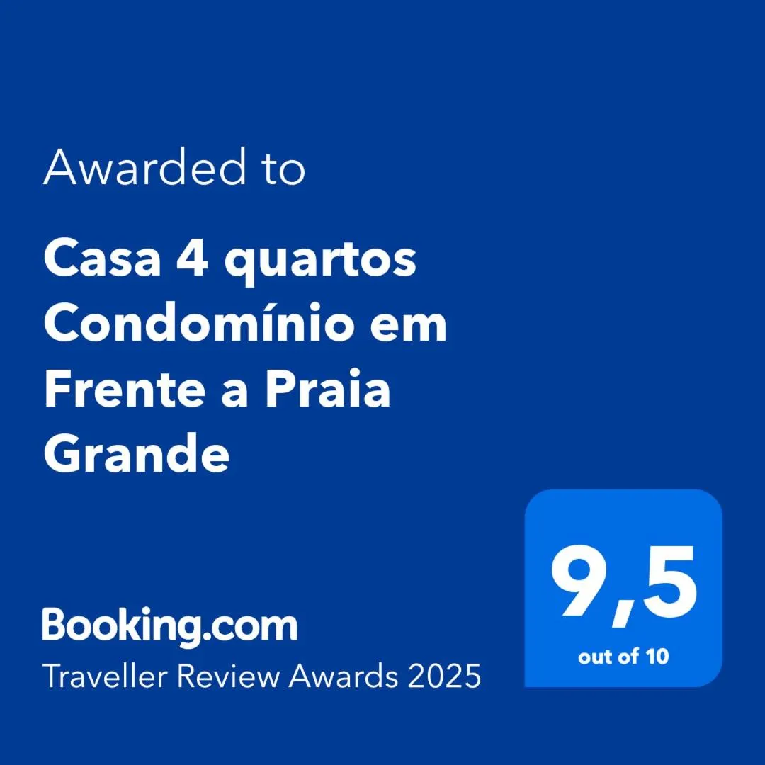 Certificate/Award in Casa 4 quartos Condomínio em Frente a Praia Grande