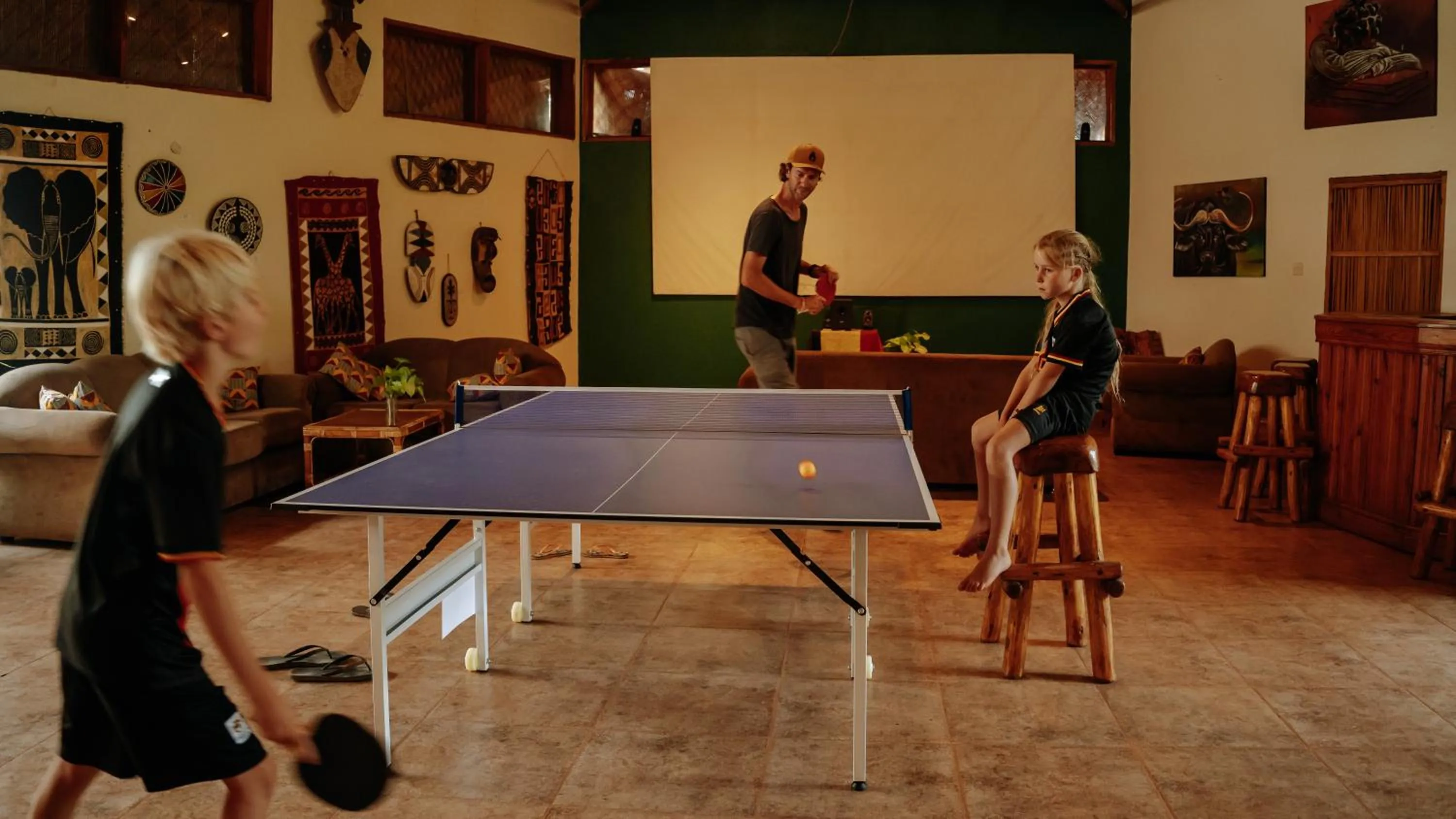 Table tennis in ViaVia Entebbe