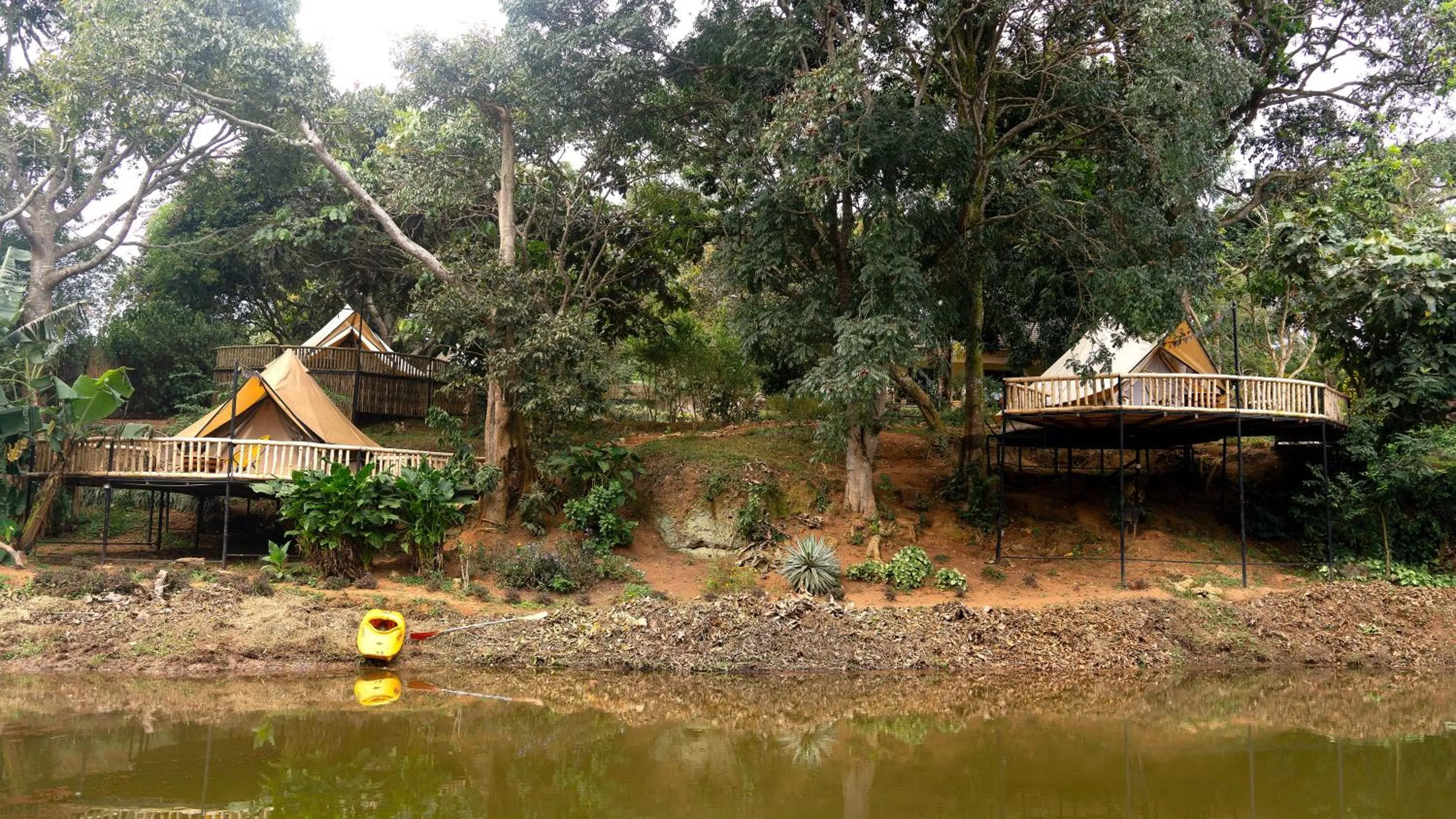 Garden view in ViaVia Entebbe