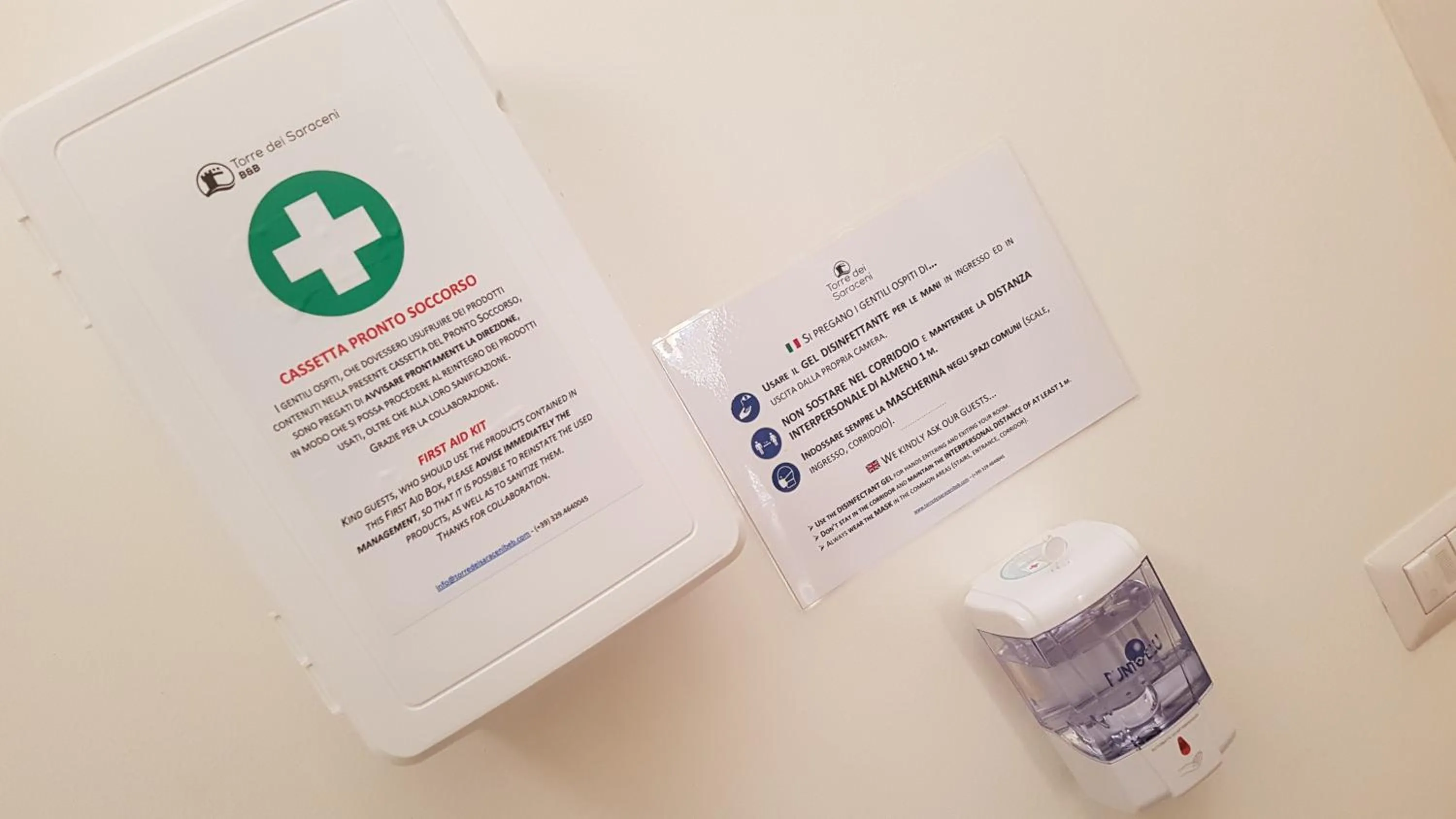 Decorative detail in B&B TORRE DEI SARACENI