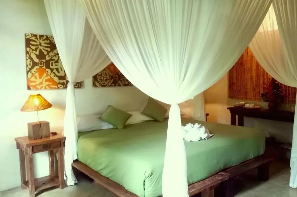 Bed in Bali Mountain Retreat